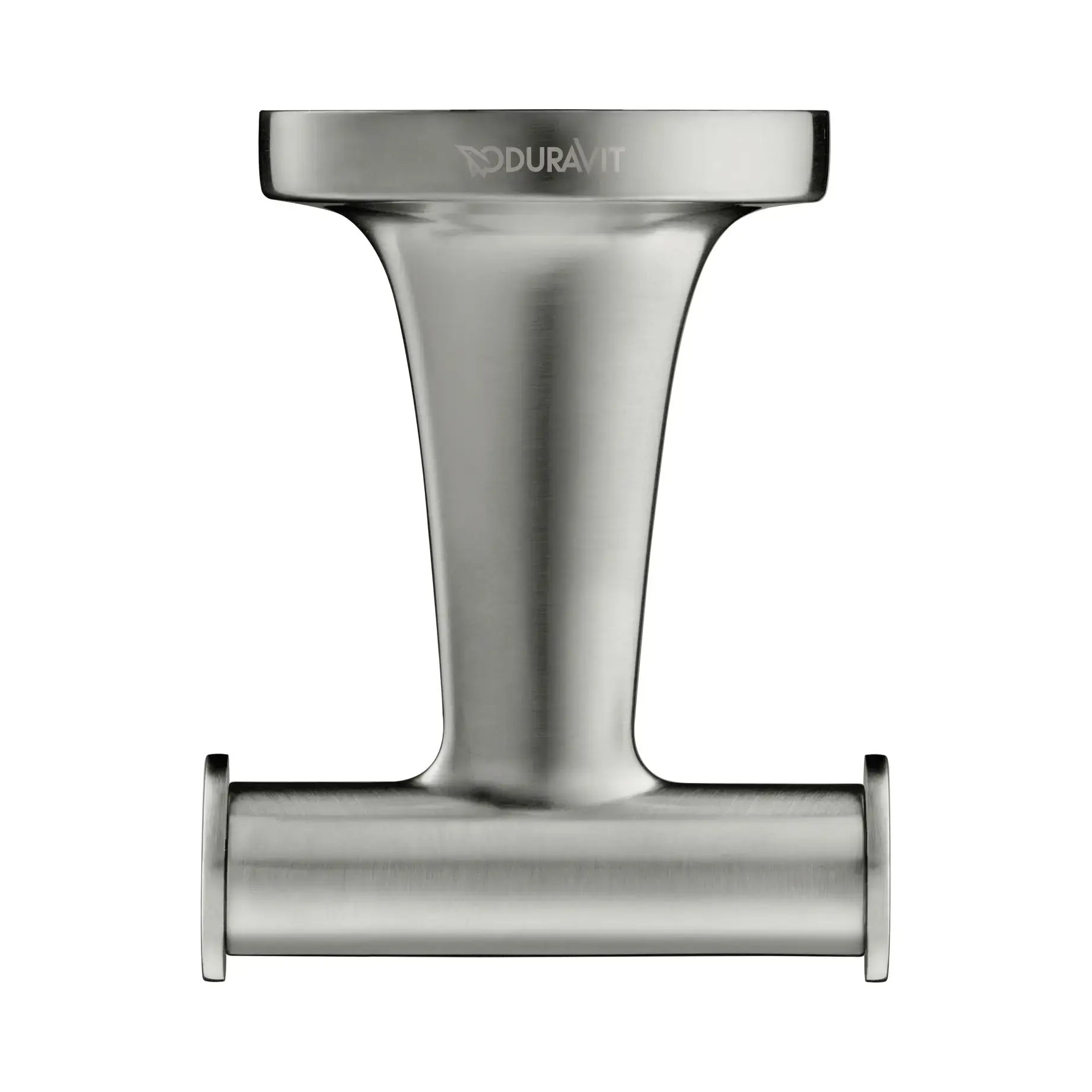 Гачок подвійний Starck T Виробник 0099307000 Stainless Steel Brushed — вид спереду
