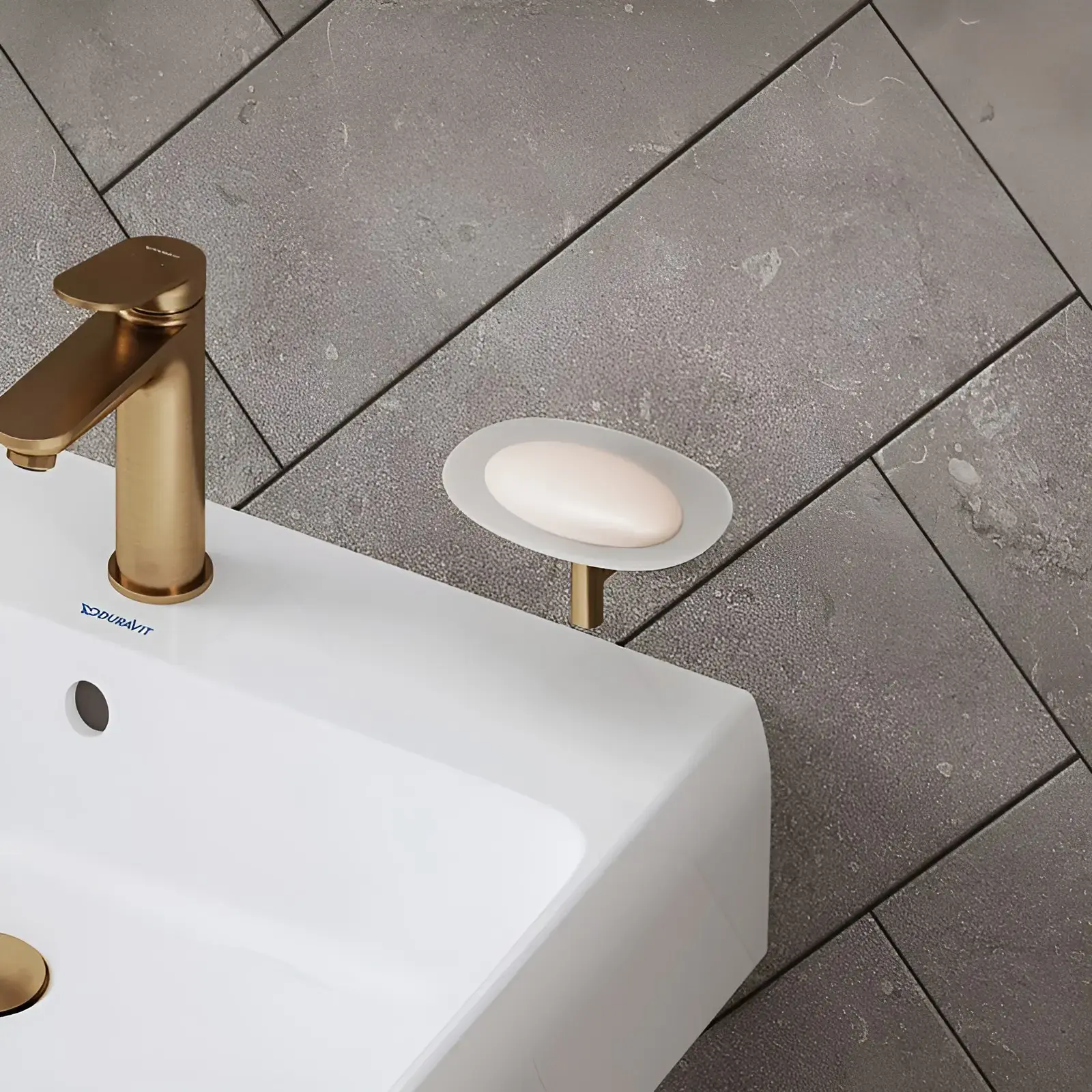 Мильниця підвісна Starck T Виробник 0099330400 Brushed Bronze — вид спереду