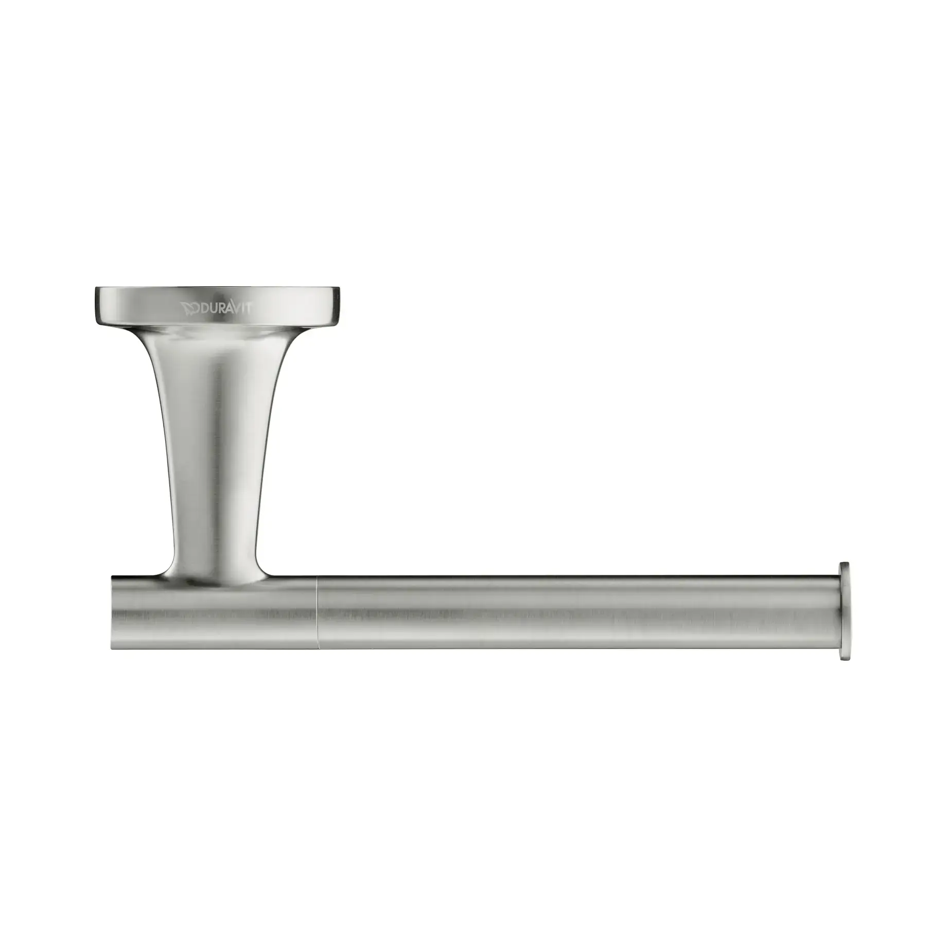 Тримач туалетного паперу Starck T Duravit 0099377000 Stainless Steel Brushed — вид на білому тлі