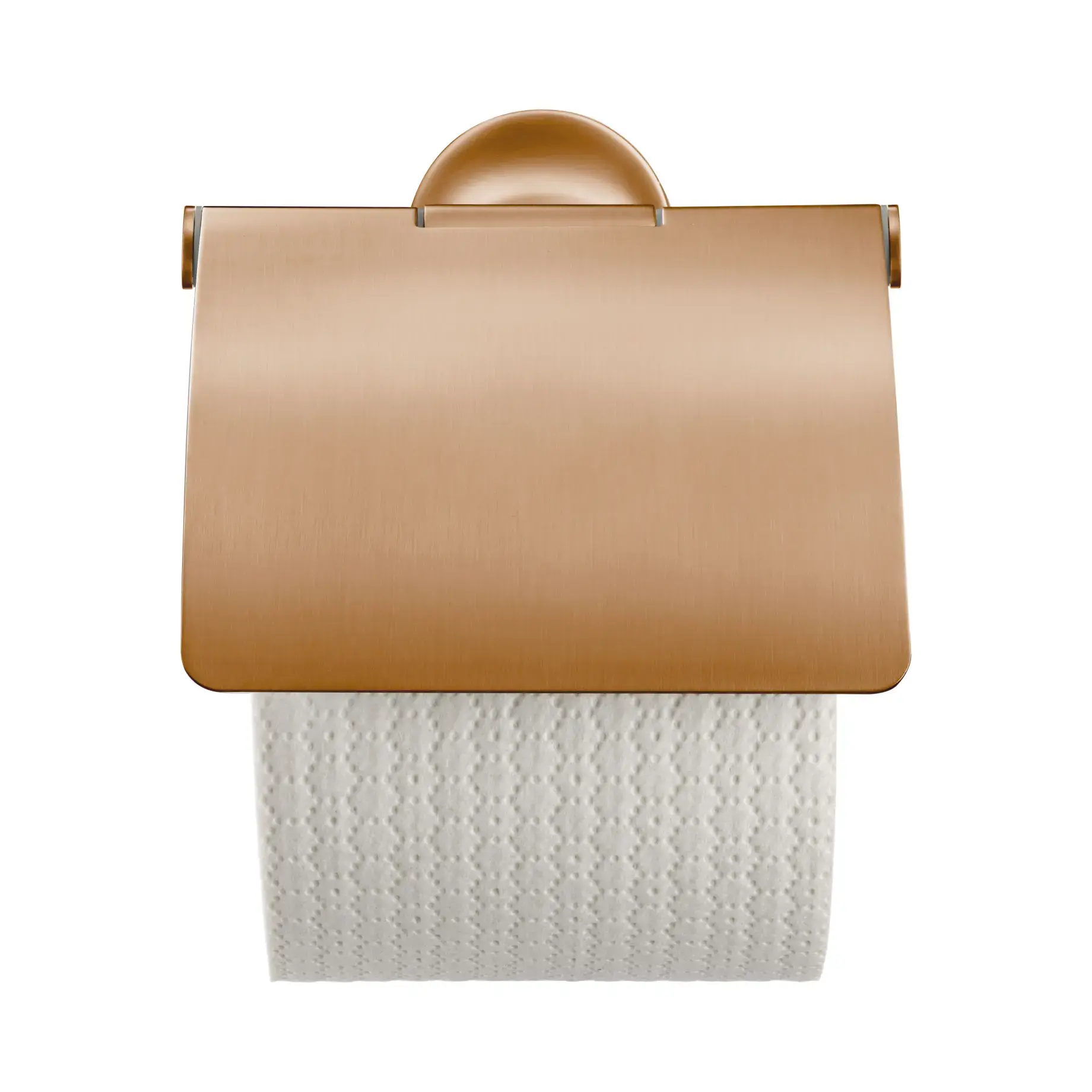 Тримач туалетного паперу з кришкою Starck T Duravit 0099400400 Brushed Bronze — бічний ракурс