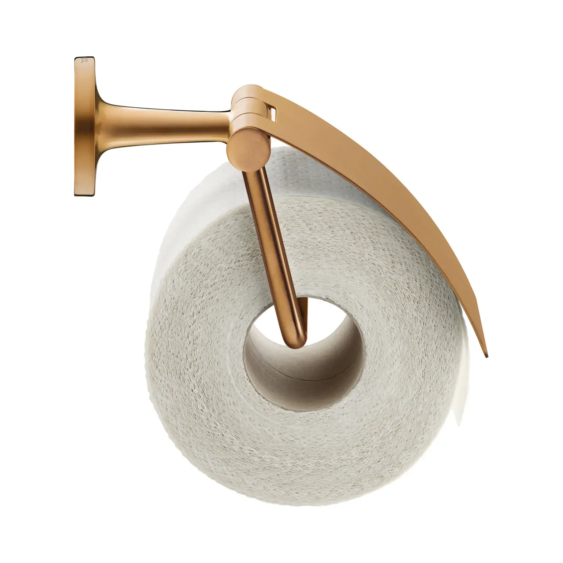 Тримач туалетного паперу з кришкою Starck T Duravit 0099400400 Brushed Bronze — вид на білому тлі