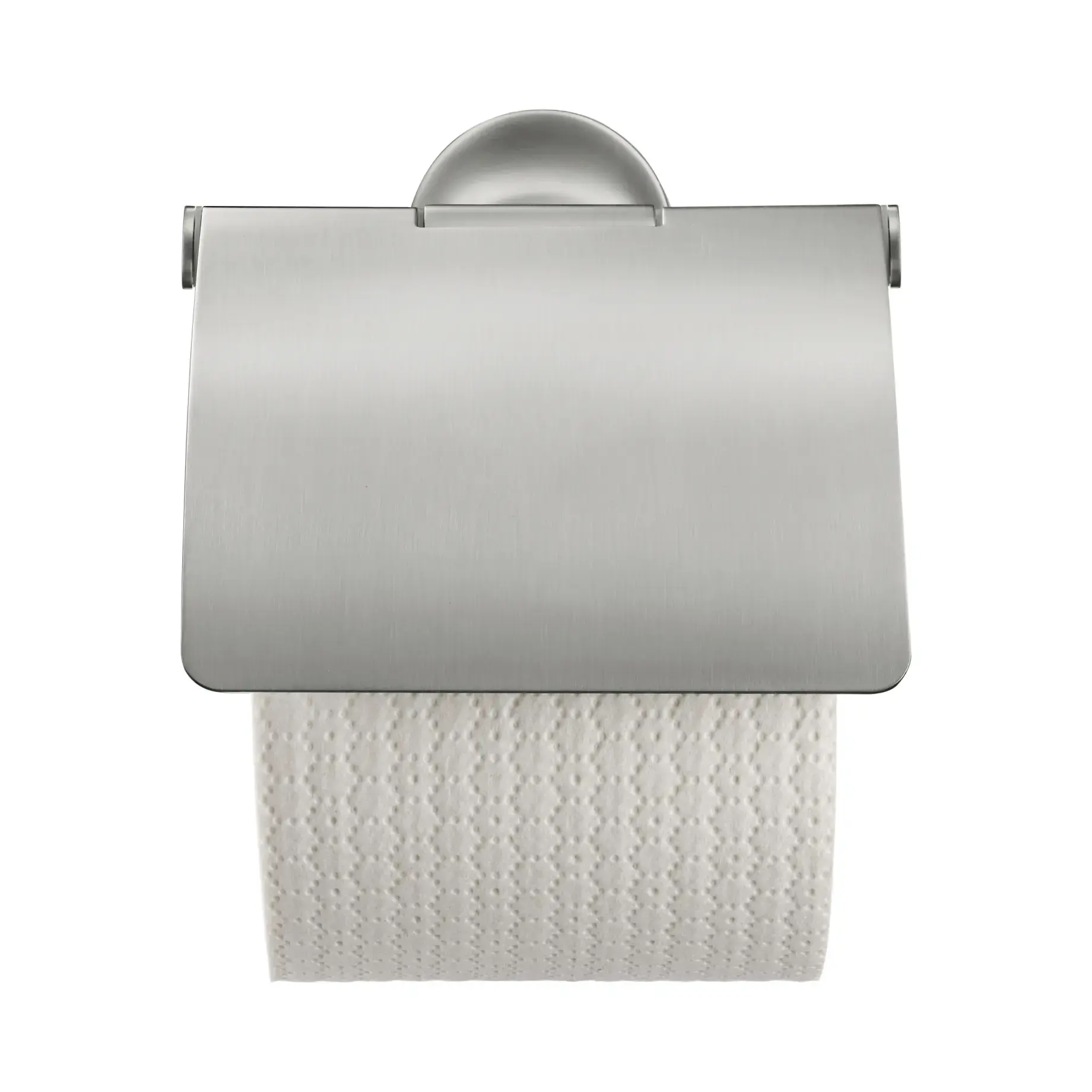 Тримач туалетного паперу з кришкою Starck T Duravit 0099407000 Stainless Steel Brushed — бічний ракурс