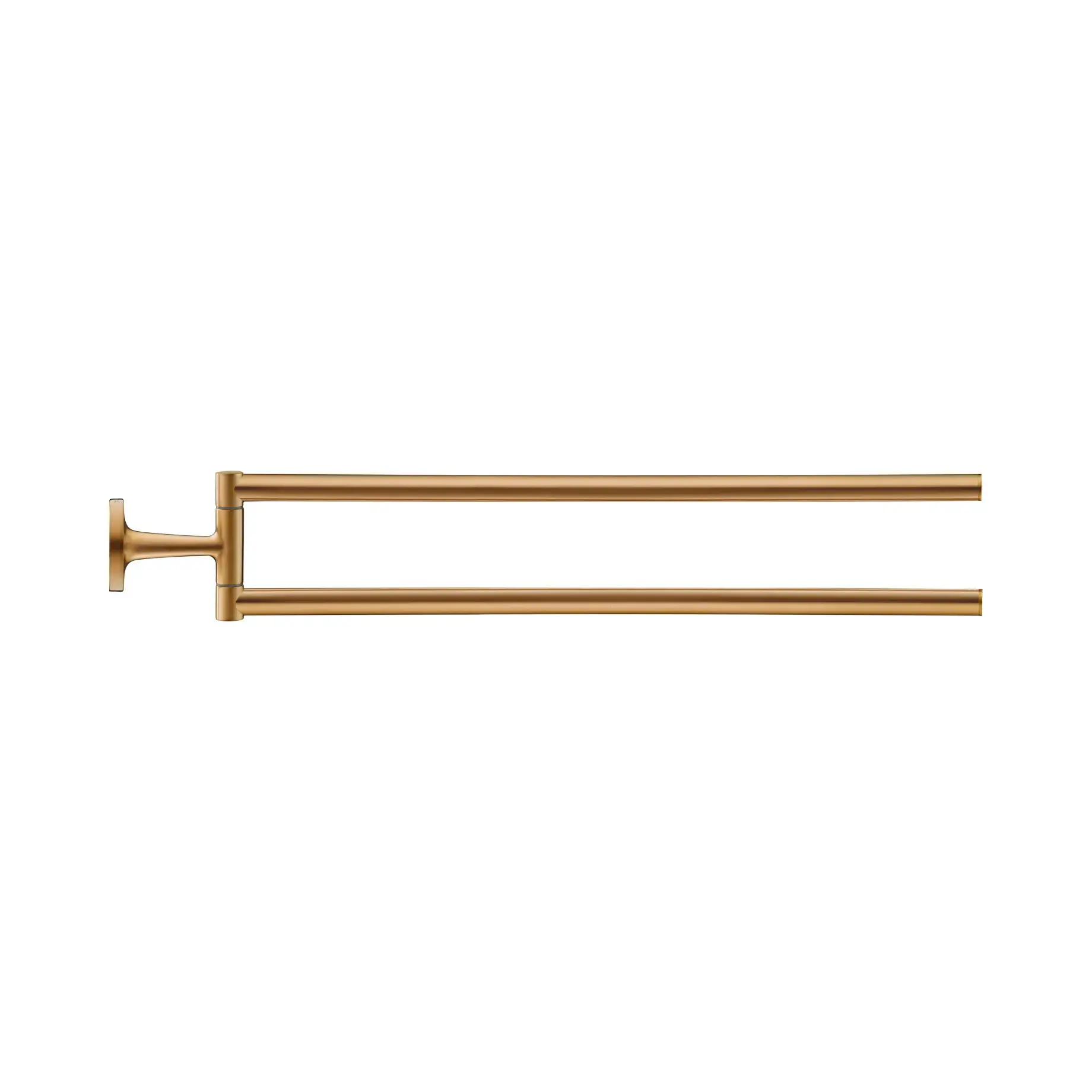 Тримач для рушників подвійний Starck T Duravit 0099410400 Brushed Bronze — вид на білому тлі