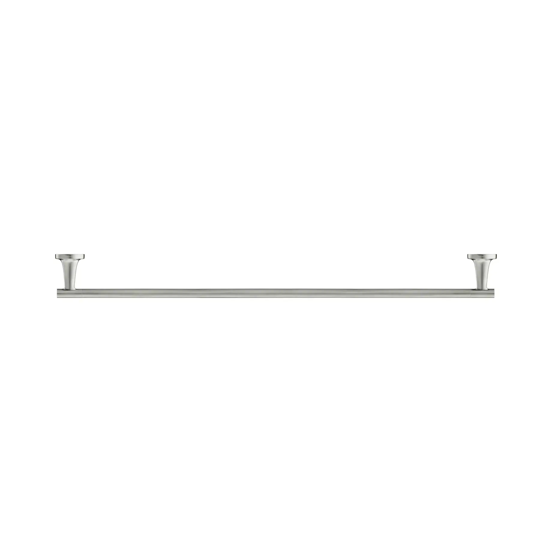 Тримач для рушників 81 см Starck T Duravit 0099437000 Stainless Steel Brushed — вид на білому тлі