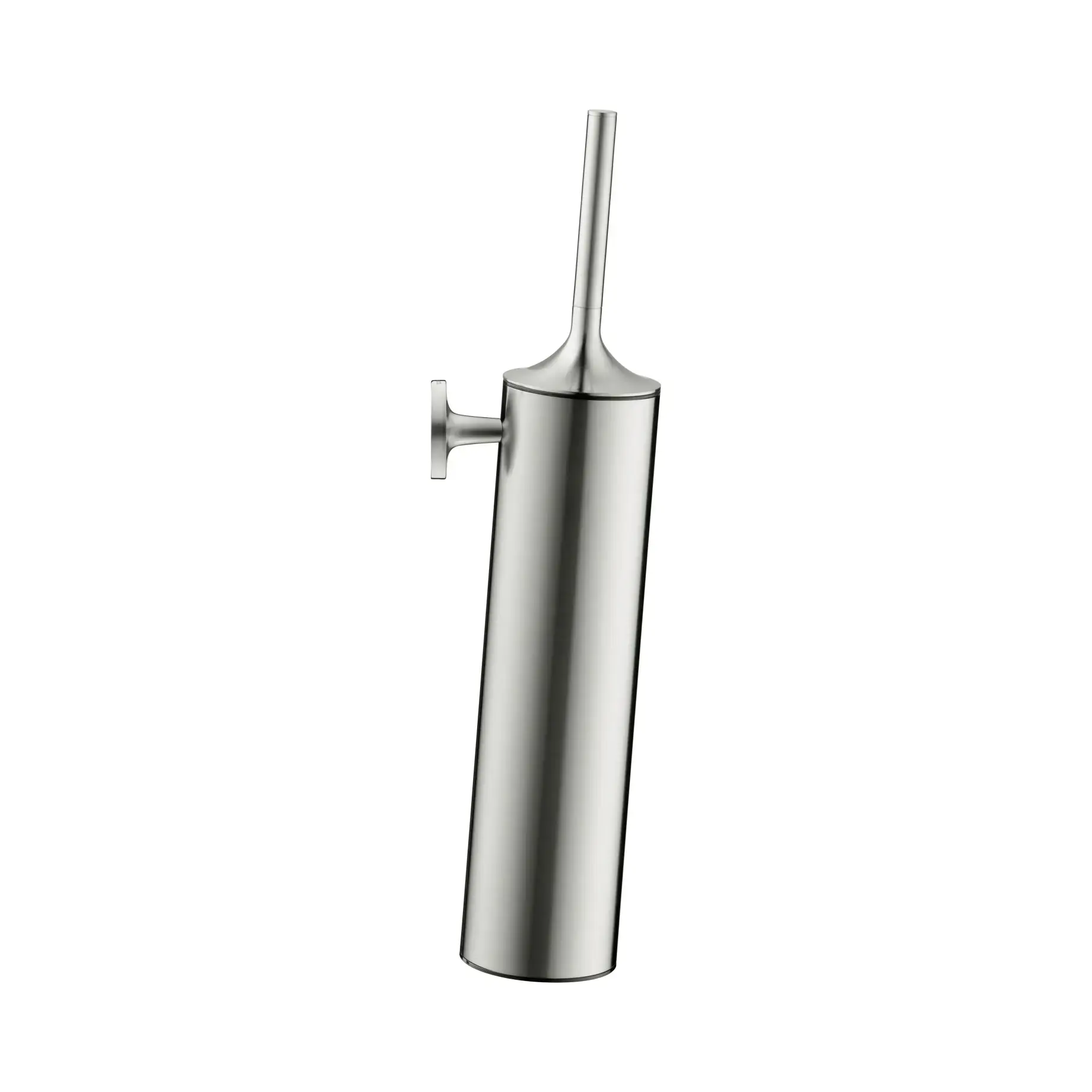 Йоржик підвісний Starck T Duravit 0099467000 Stainless Steel Brushed — вид на білому тлі