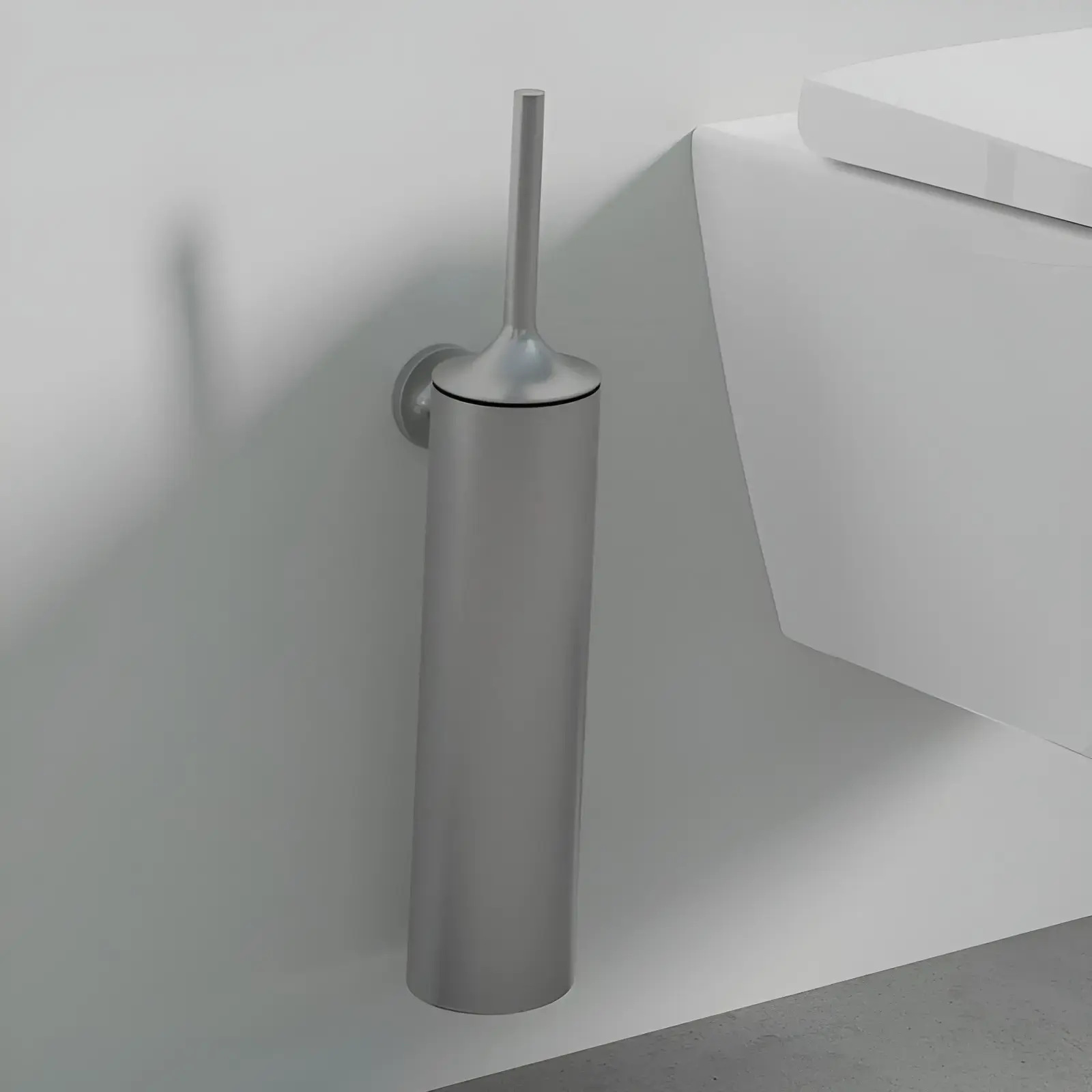 Йоржик підвісний Starck T Duravit 0099467000 Stainless Steel Brushed — вид спереду
