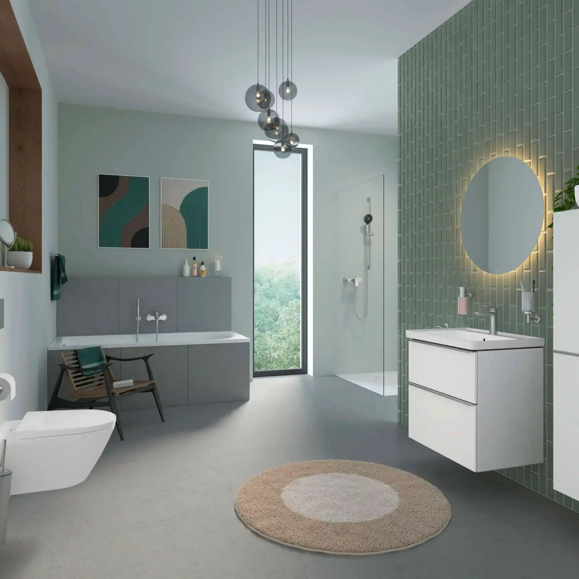 Йоржик підвісний Starck T Duravit 0099467000 Stainless Steel Brushed — вид ззаду
