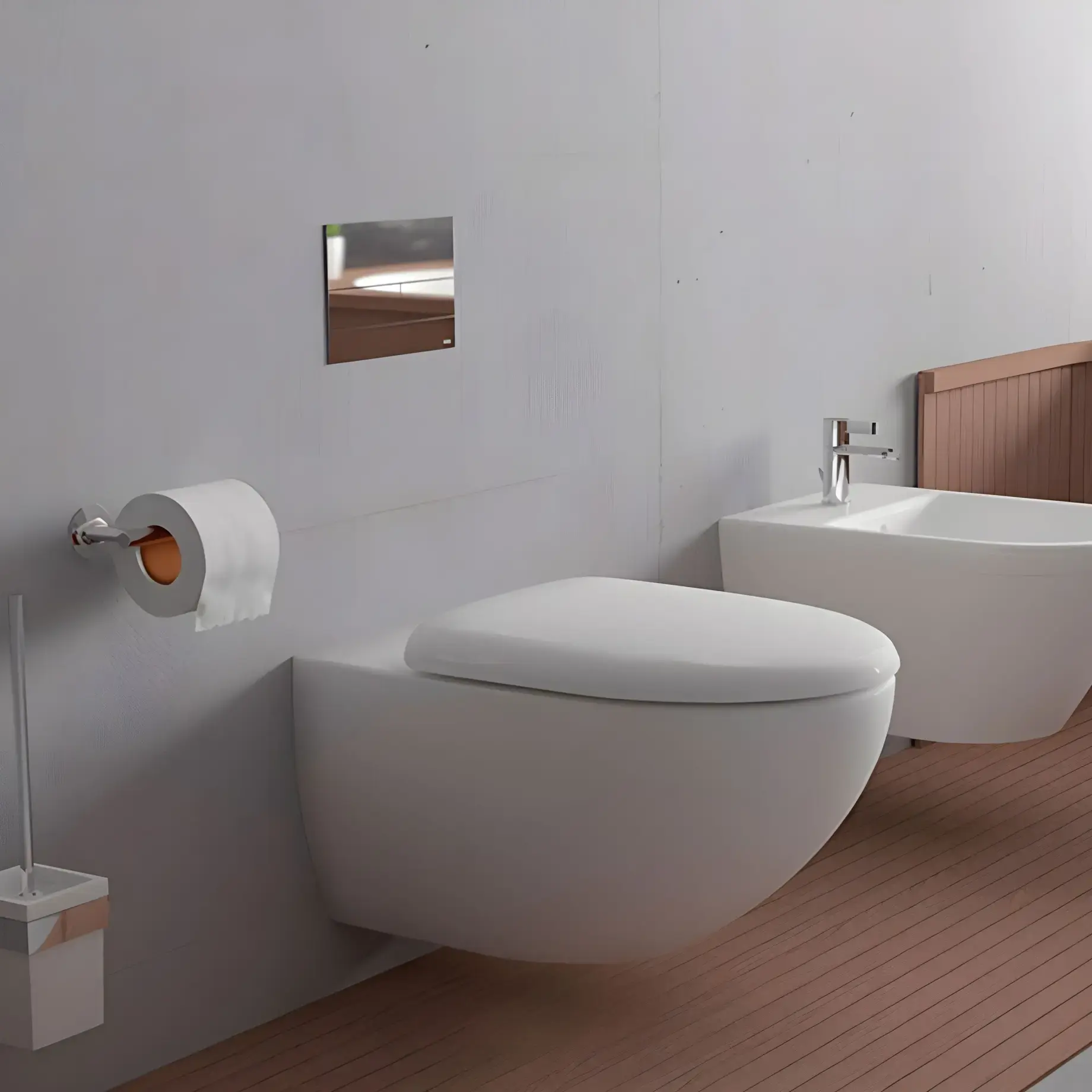 Унітаз півісний Architec Duravit 45720900A1 — бічний ракурс