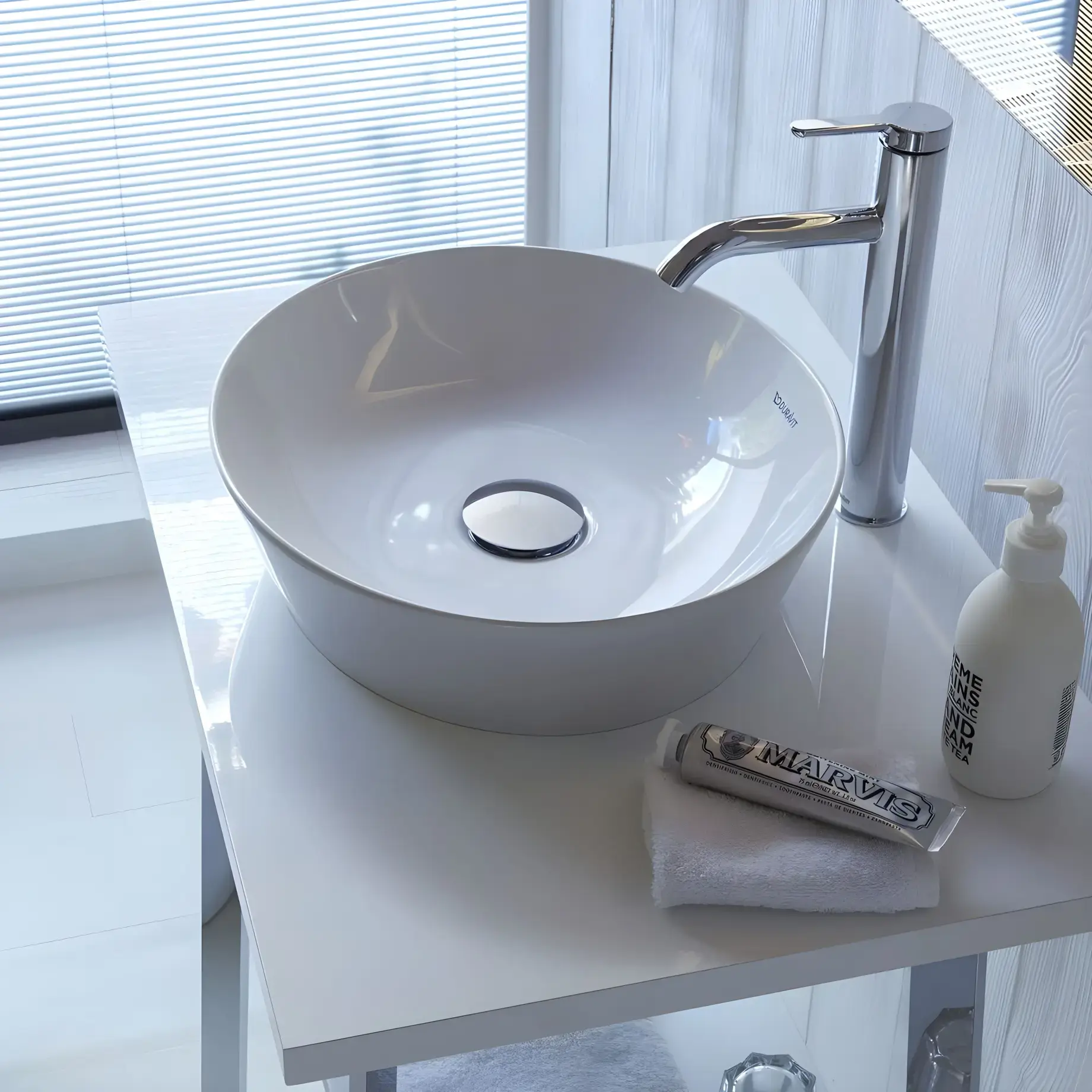 Умивальник Cape Cod Duravit 2328430000 Alpine White — вид спереду