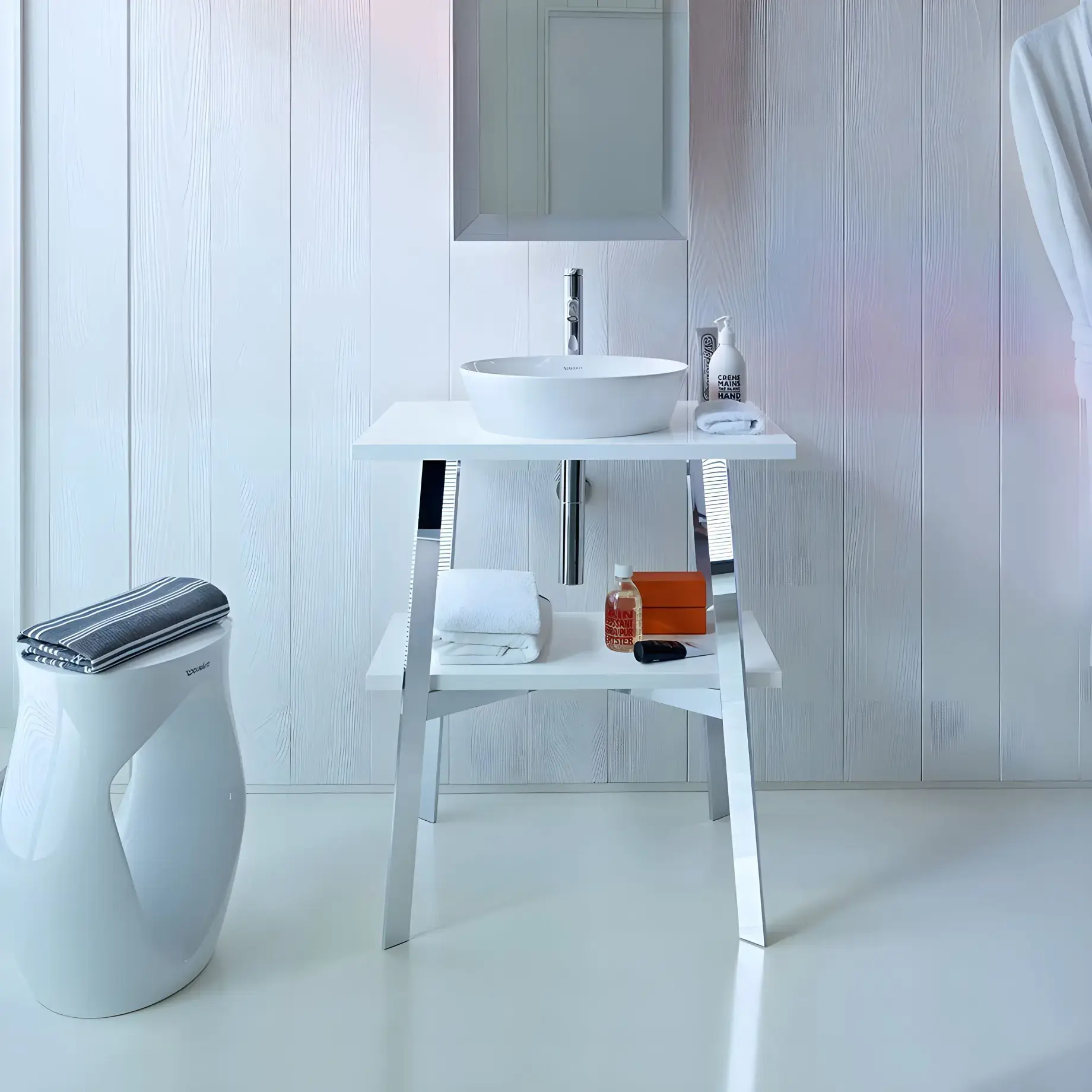 Умивальник Cape Cod Duravit 2328430000 Alpine White — бічний ракурс