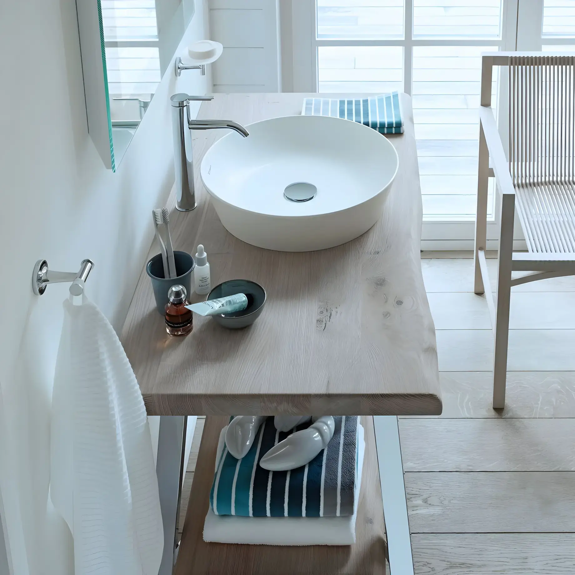 Умивальник Cape Cod Duravit 2328433200 White Satin Matt — вид спереду