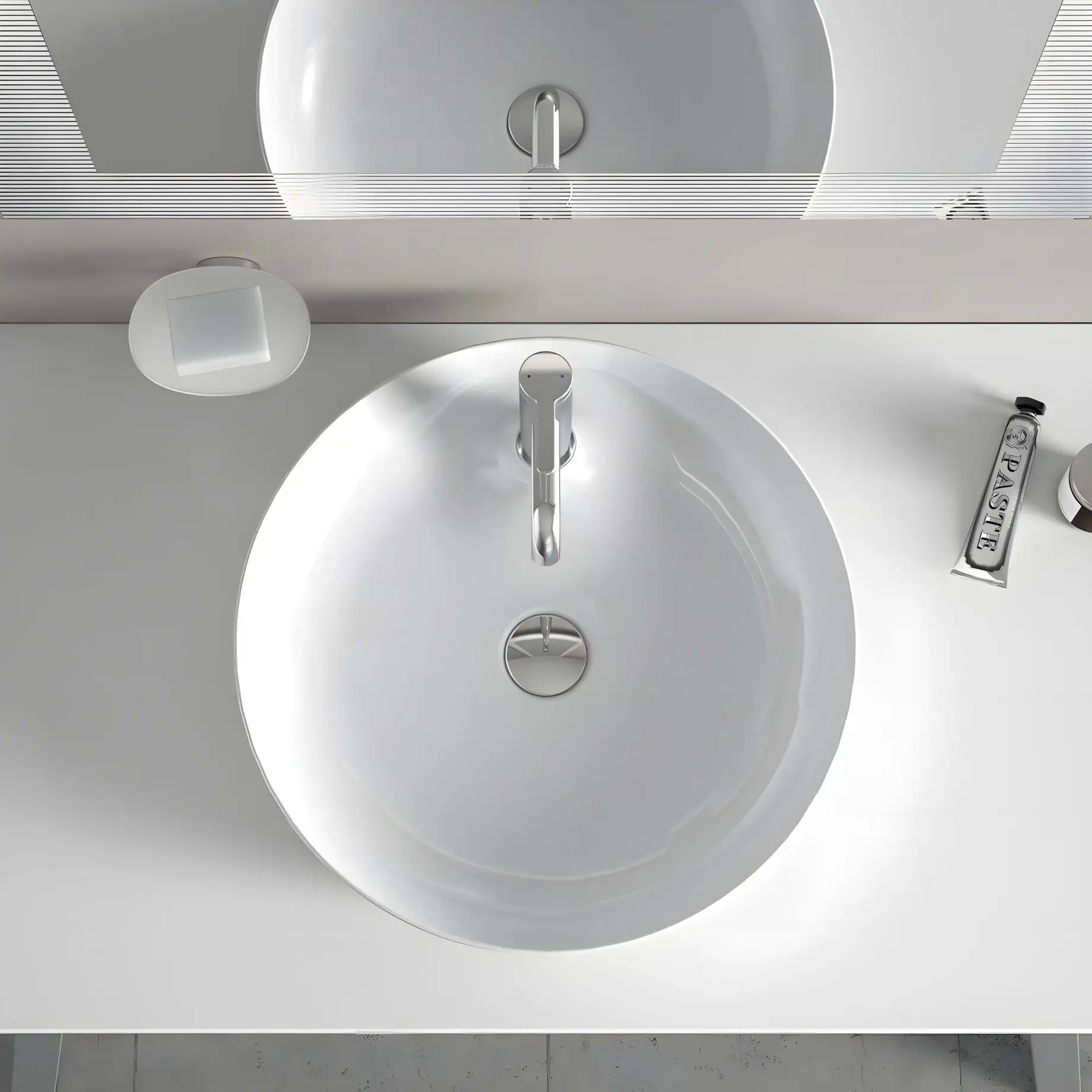 Умивальник Cape Cod Duravit 2328480000 Alpine White — у встановленому вигляді