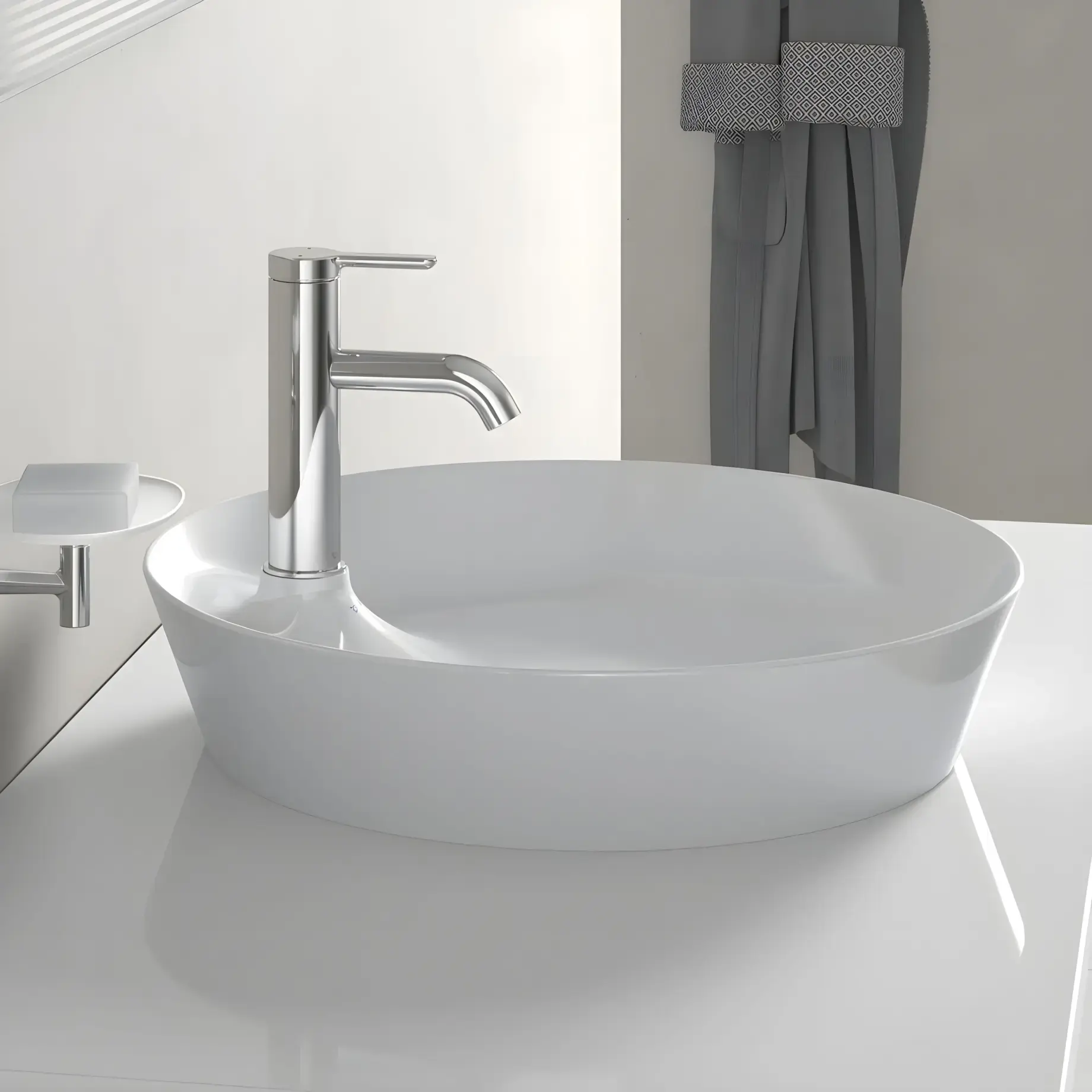 Умивальник Cape Cod Duravit 2328480000 Alpine White — технічне креслення з розмірами