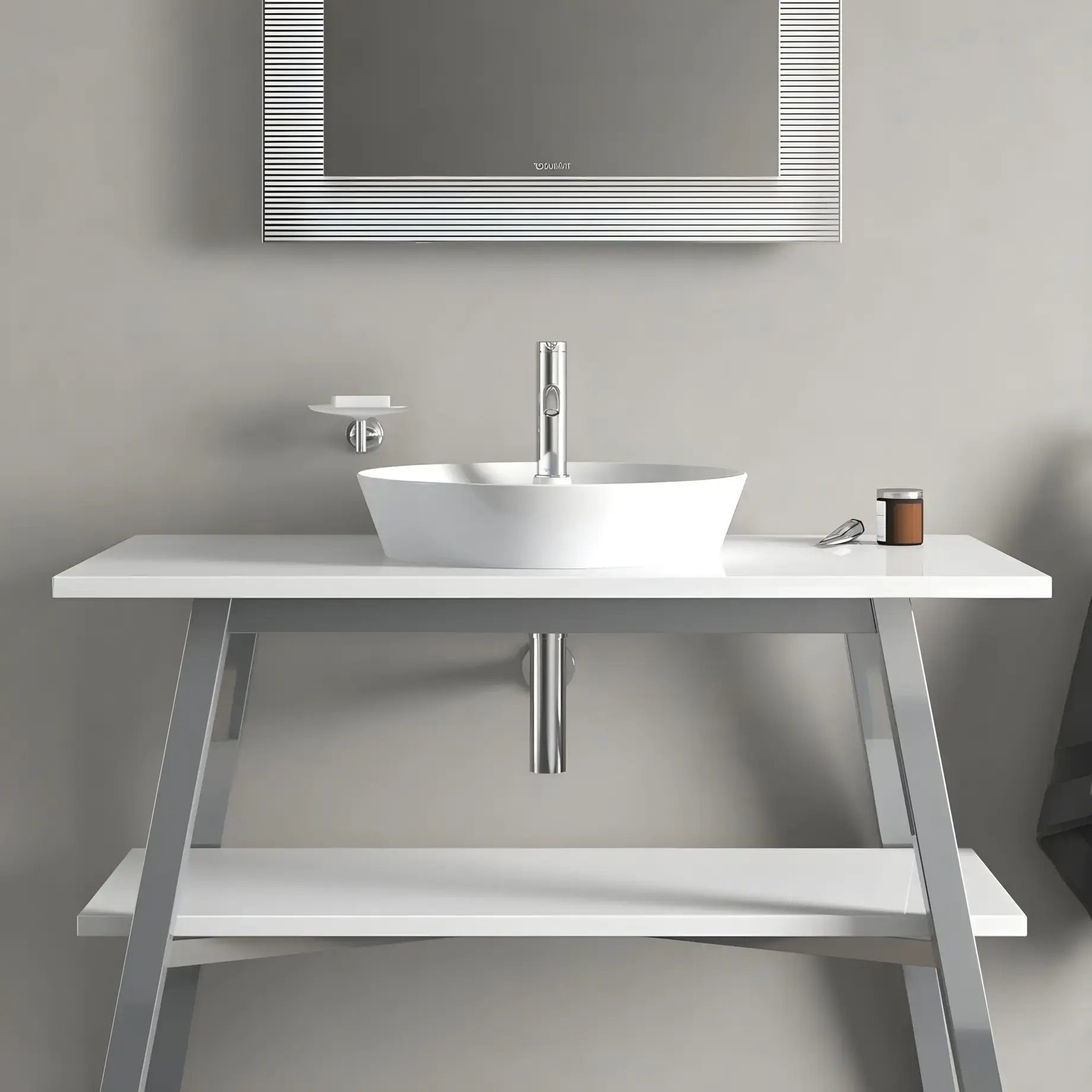 Умивальник Cape Cod Duravit 2328480000 Alpine White — схема монтажу