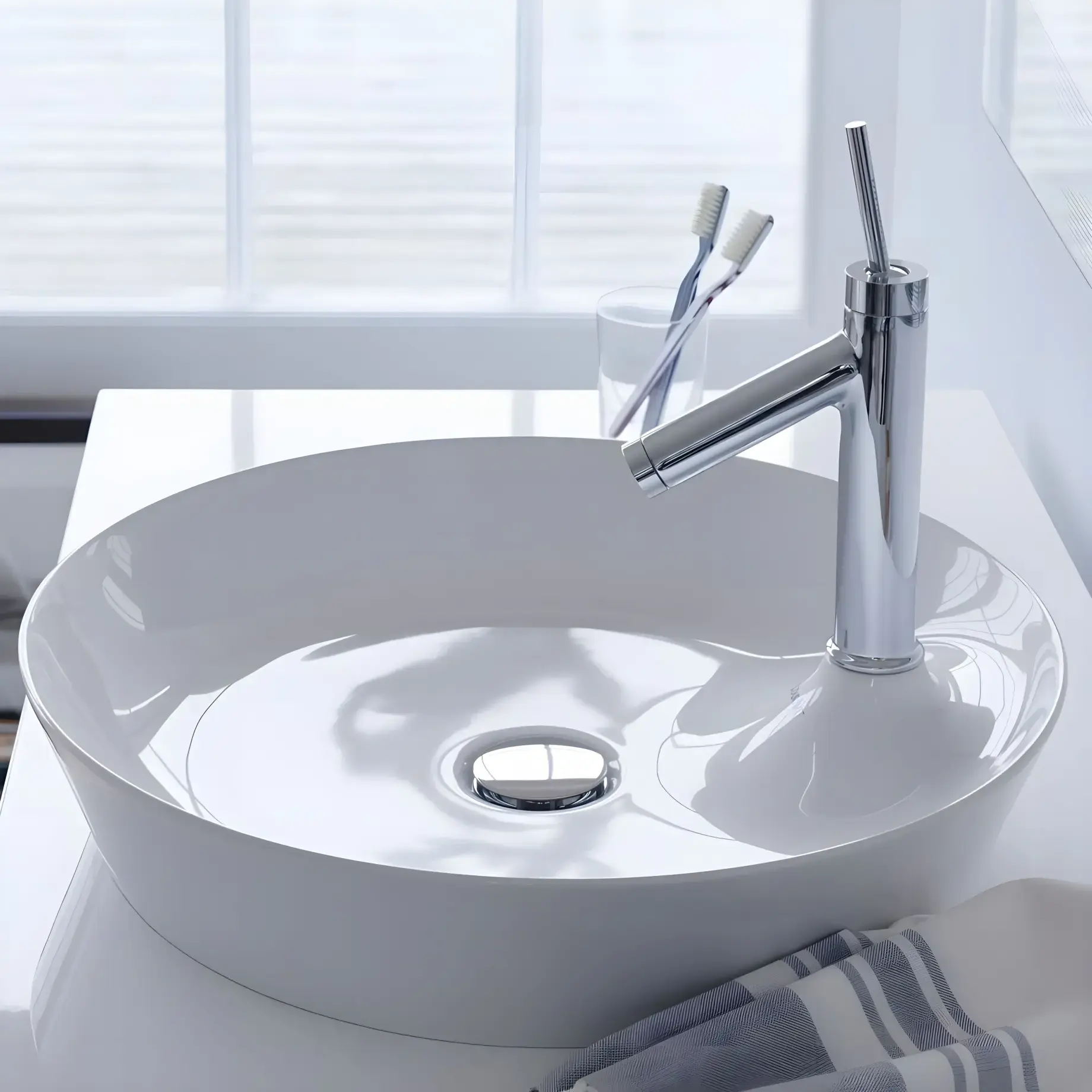 Умивальник Cape Cod Duravit 2328480000 Alpine White — вид ззаду