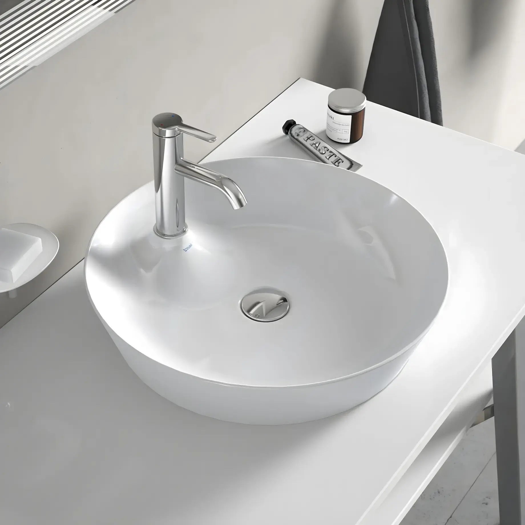 Умивальник Cape Cod Duravit 2328480000 Alpine White — в інтерʼєрі ванної кімнати