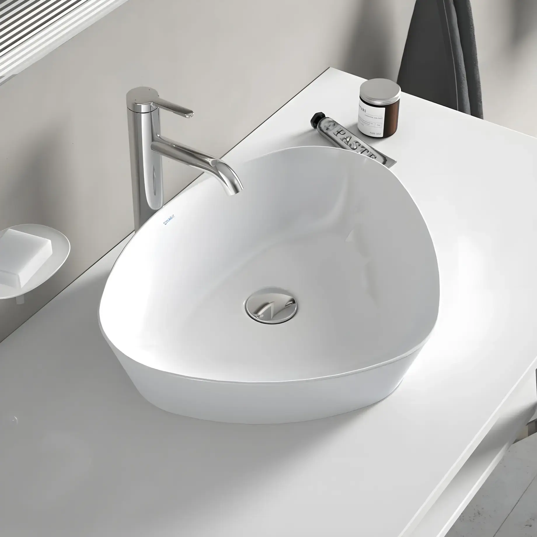 Умивальник Cape Cod Duravit 2339500000 Alpine White — вид ззаду