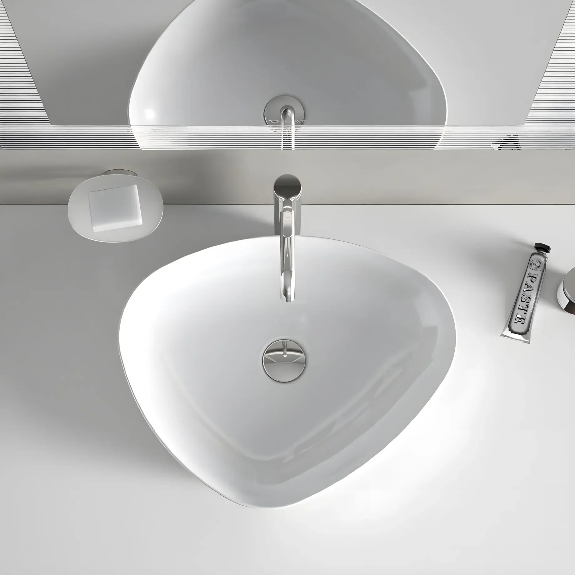 Умивальник Cape Cod Duravit 2339500000 Alpine White — ракурс 3/4