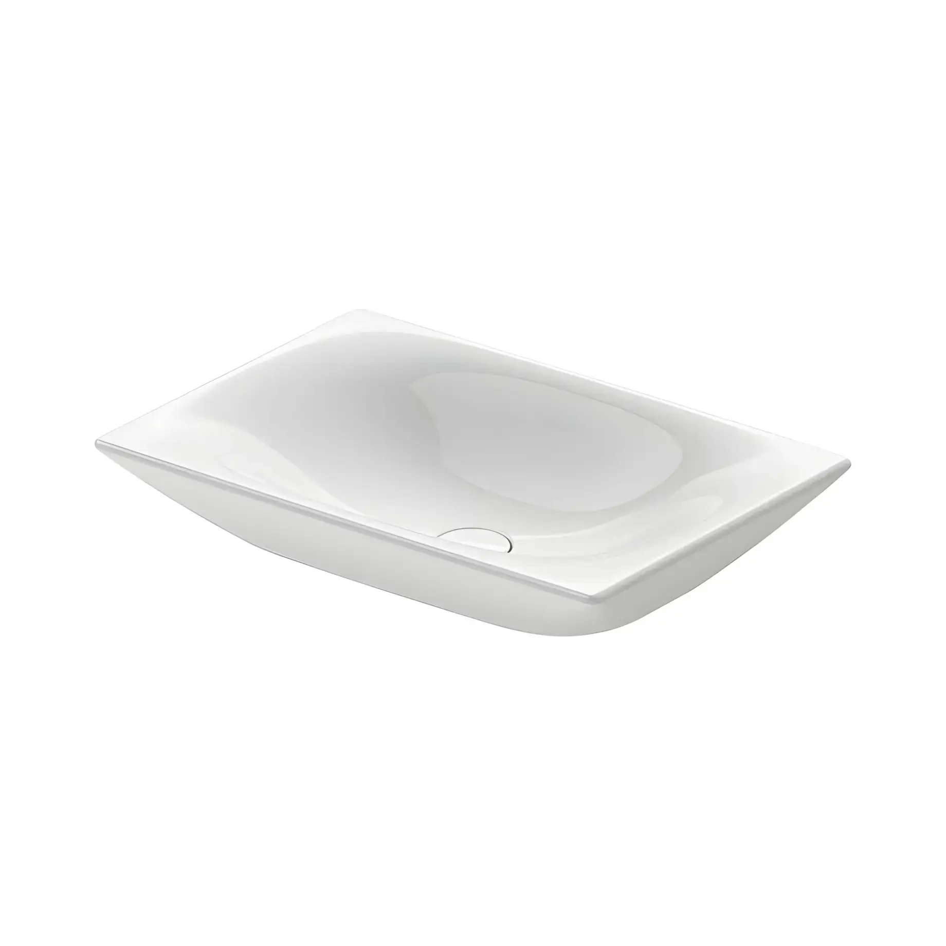 Умивальник Viu Duravit 2358600000 Alpine White 60 х 41.5 см — вид на білому тлі
