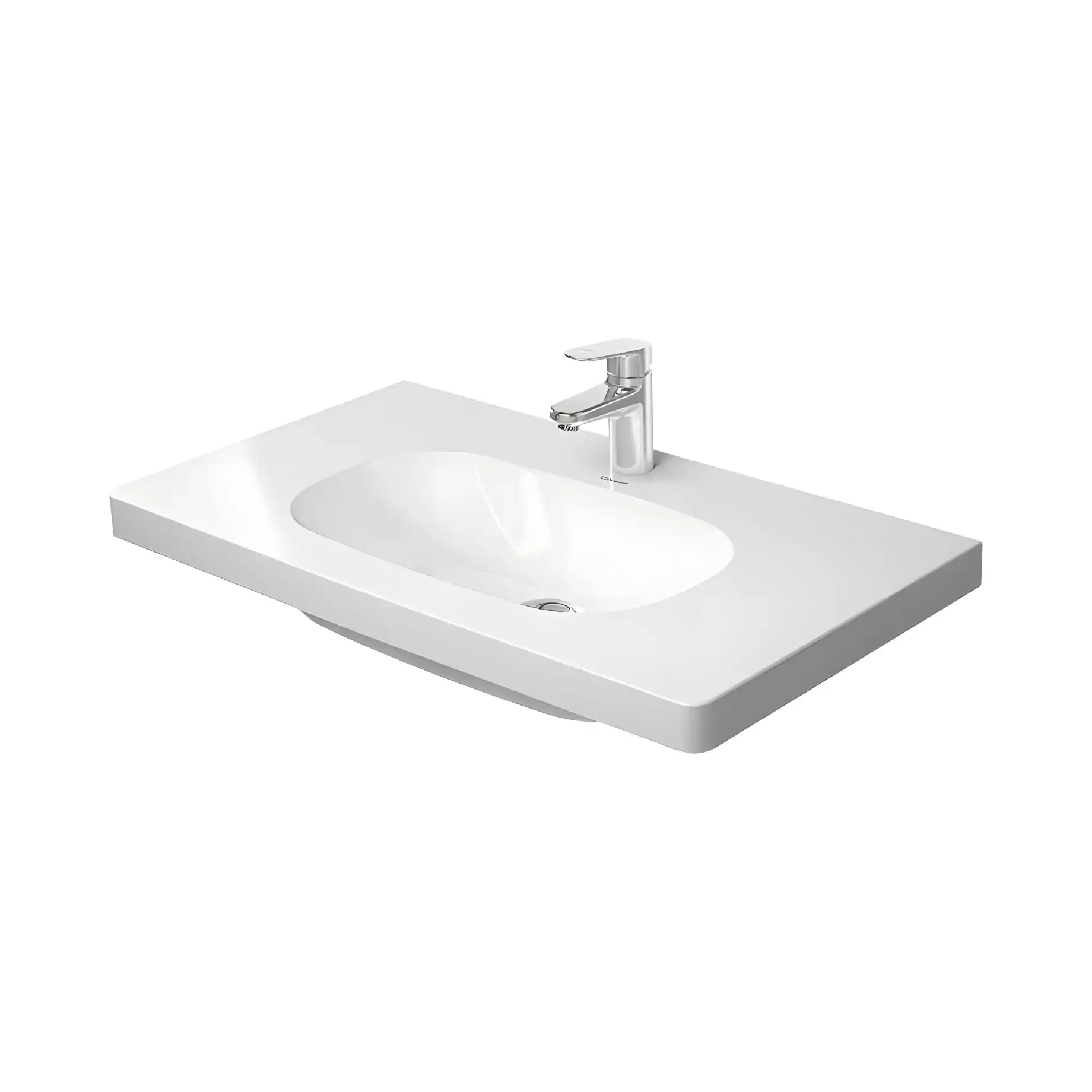 Умивальник D-Code Med Duravit 03528500002 Alpine White 85 х 48 см — вид на білому тлі