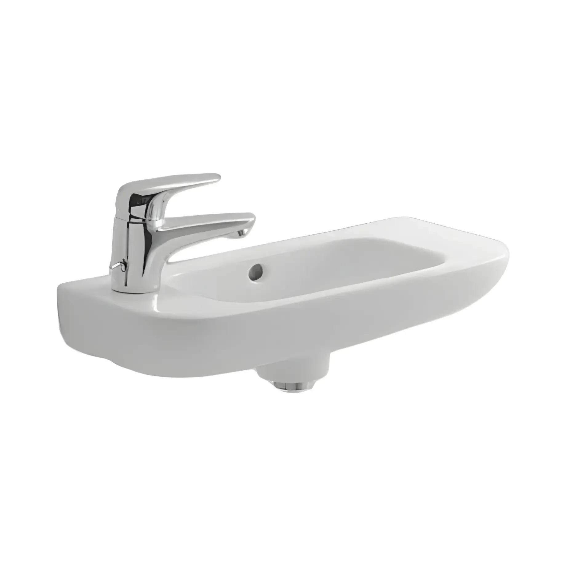 Умивальник D-Code Duravit 07065000092 Alpine White 50 х 22 см — вид на білому тлі
