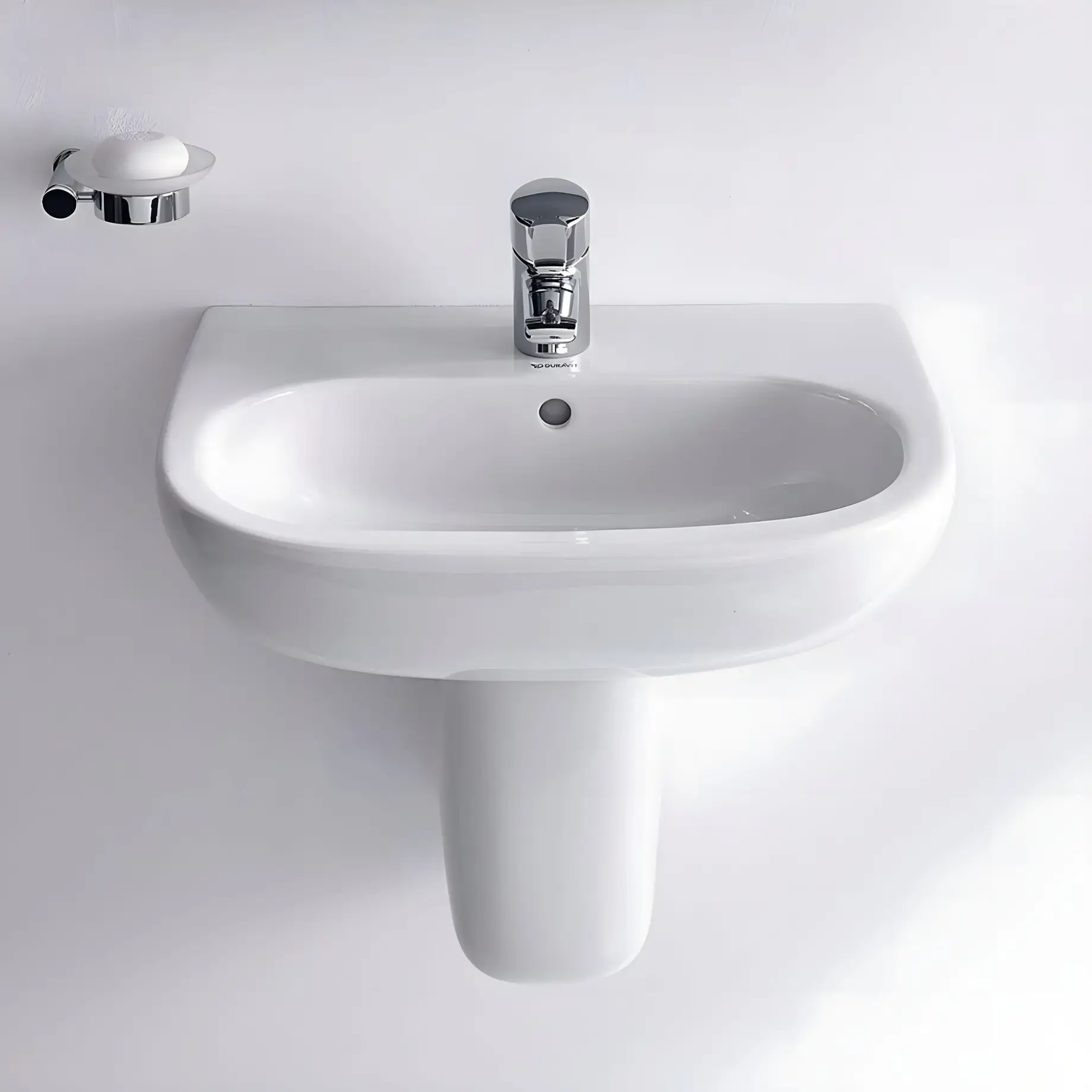 Умивальник D-Code Duravit 23105500002 — бічний ракурс