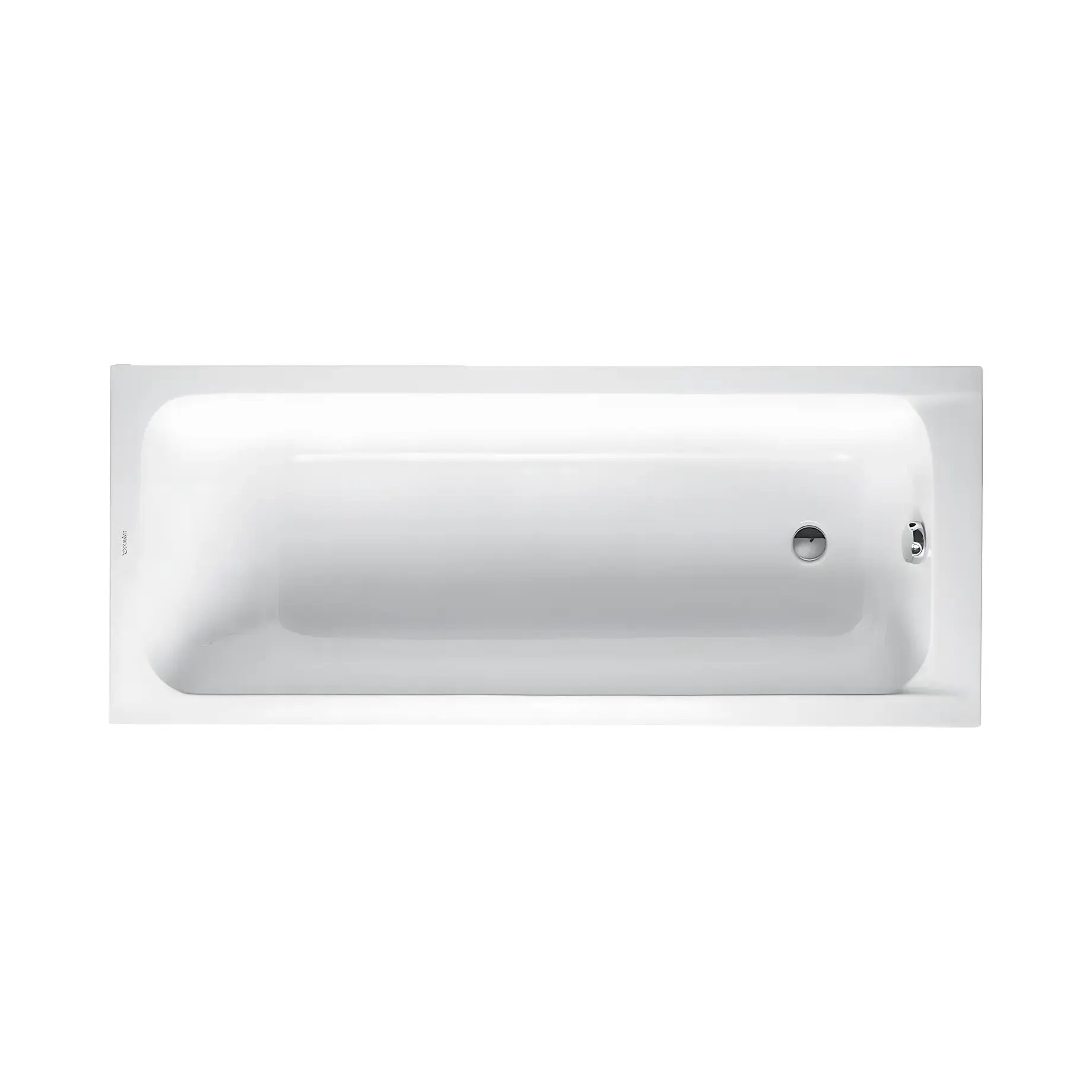 Ванна D-Code Duravit 700098000000000 Alpine White 170 х 70 см — вид на білому тлі