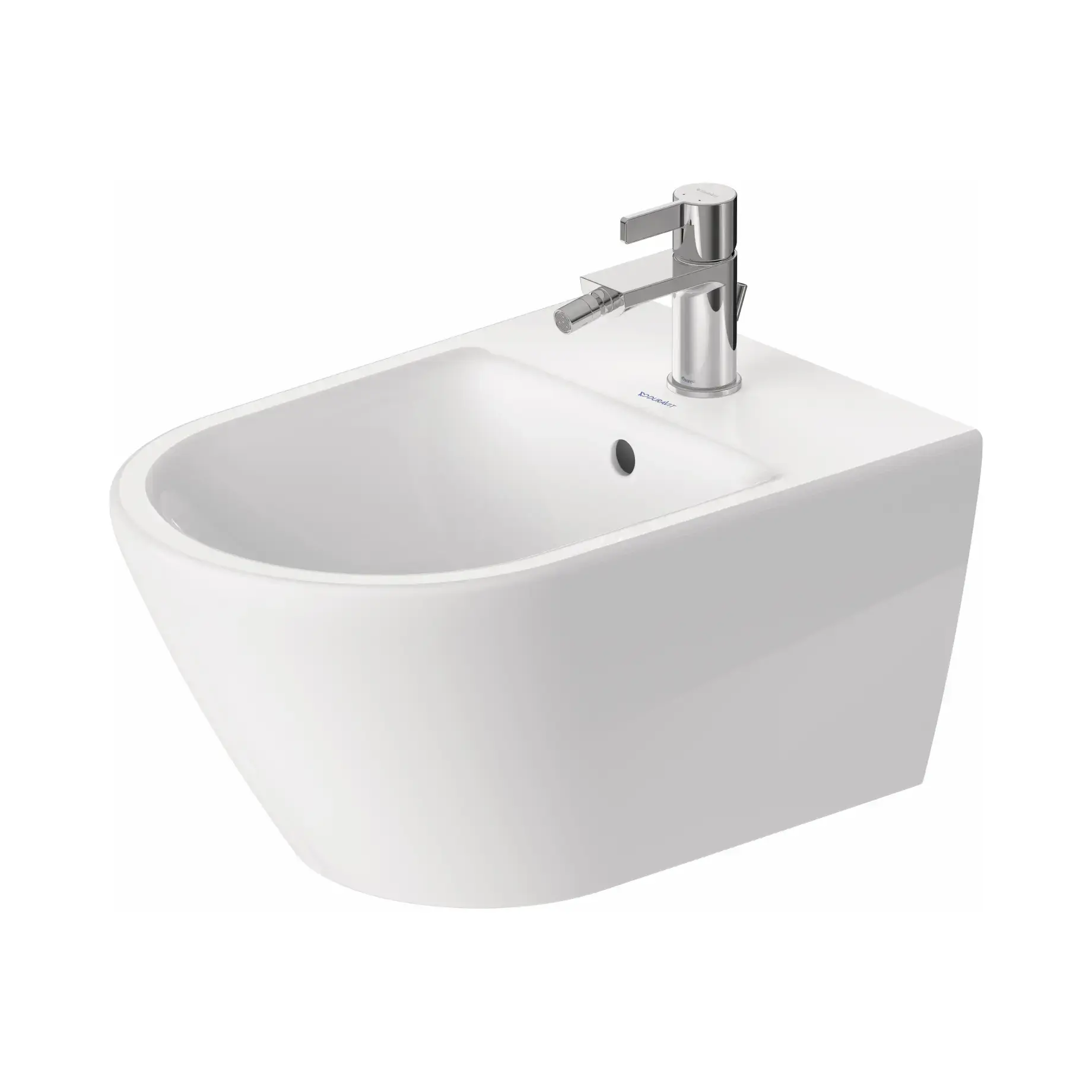 Біде півісне D-Neo Duravit 2294150000 White Alpin 54 х 36 см — вид на білому тлі