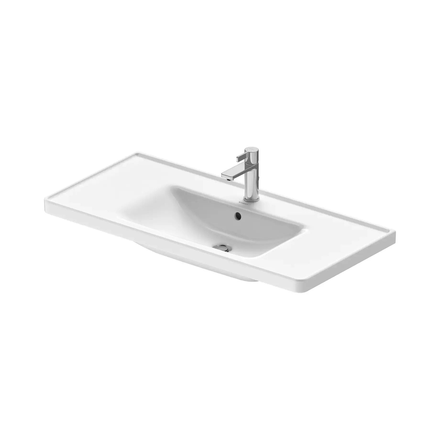 Умивальник D-Neo Duravit 2367100000 Alpine White 100.5 х 48 см — вид на білому тлі