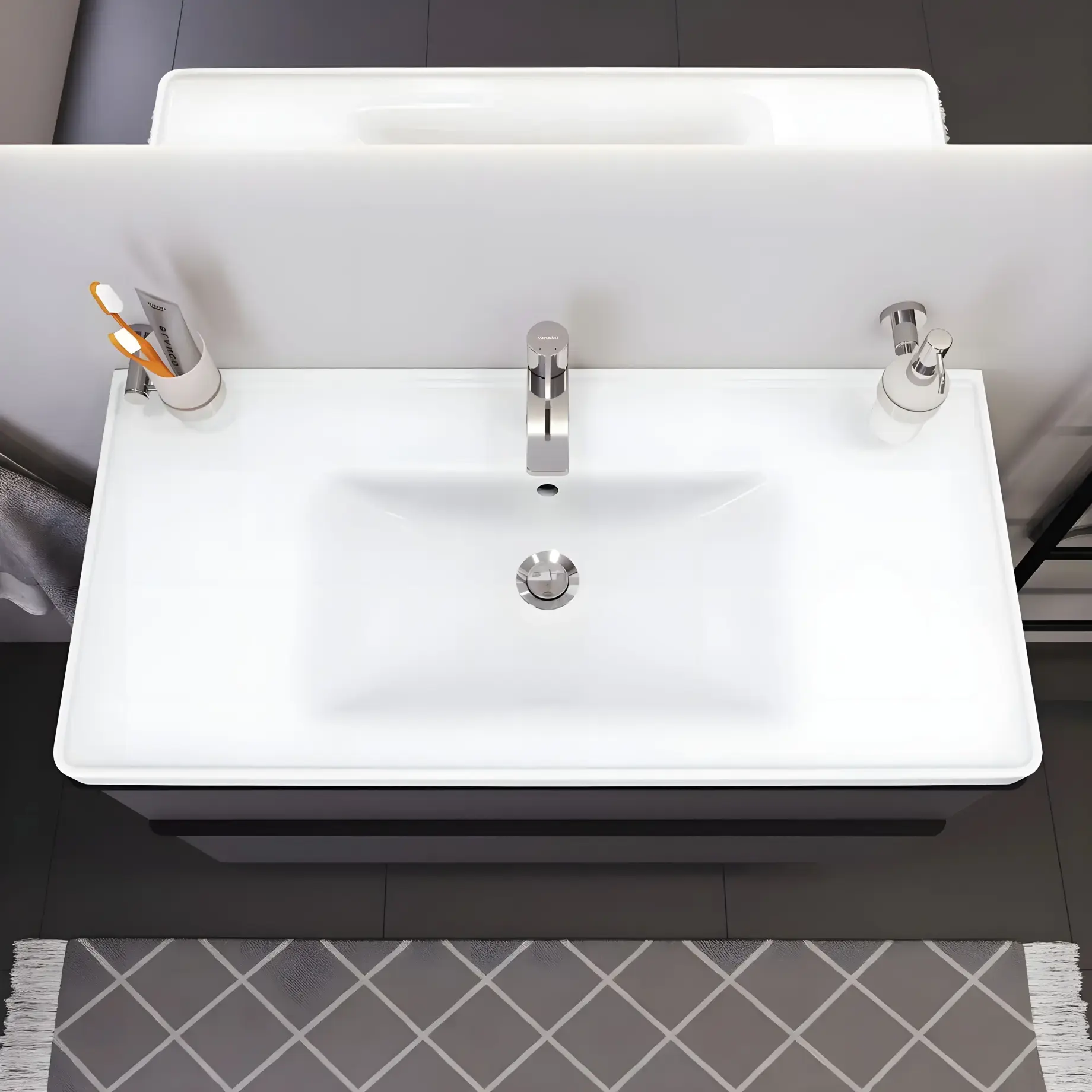 Умивальник D-Neo Duravit 2367100000 — вид згори