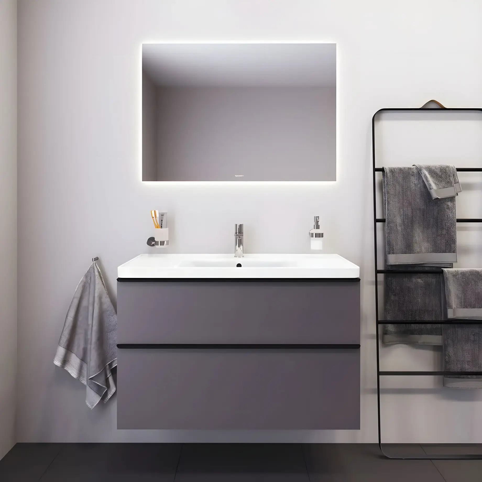 Умивальник D-Neo Duravit 2367100000 — ракурс 3/4