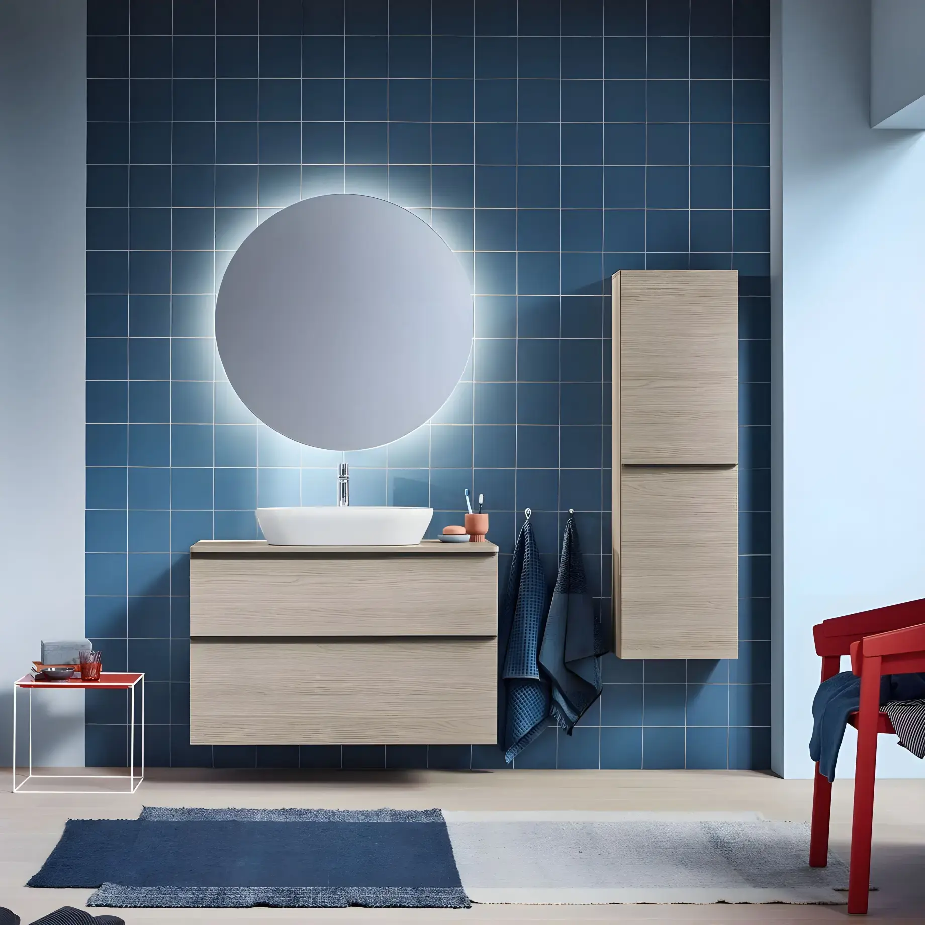 Умивальник D-Neo Duravit 2372600070 — вид ззаду