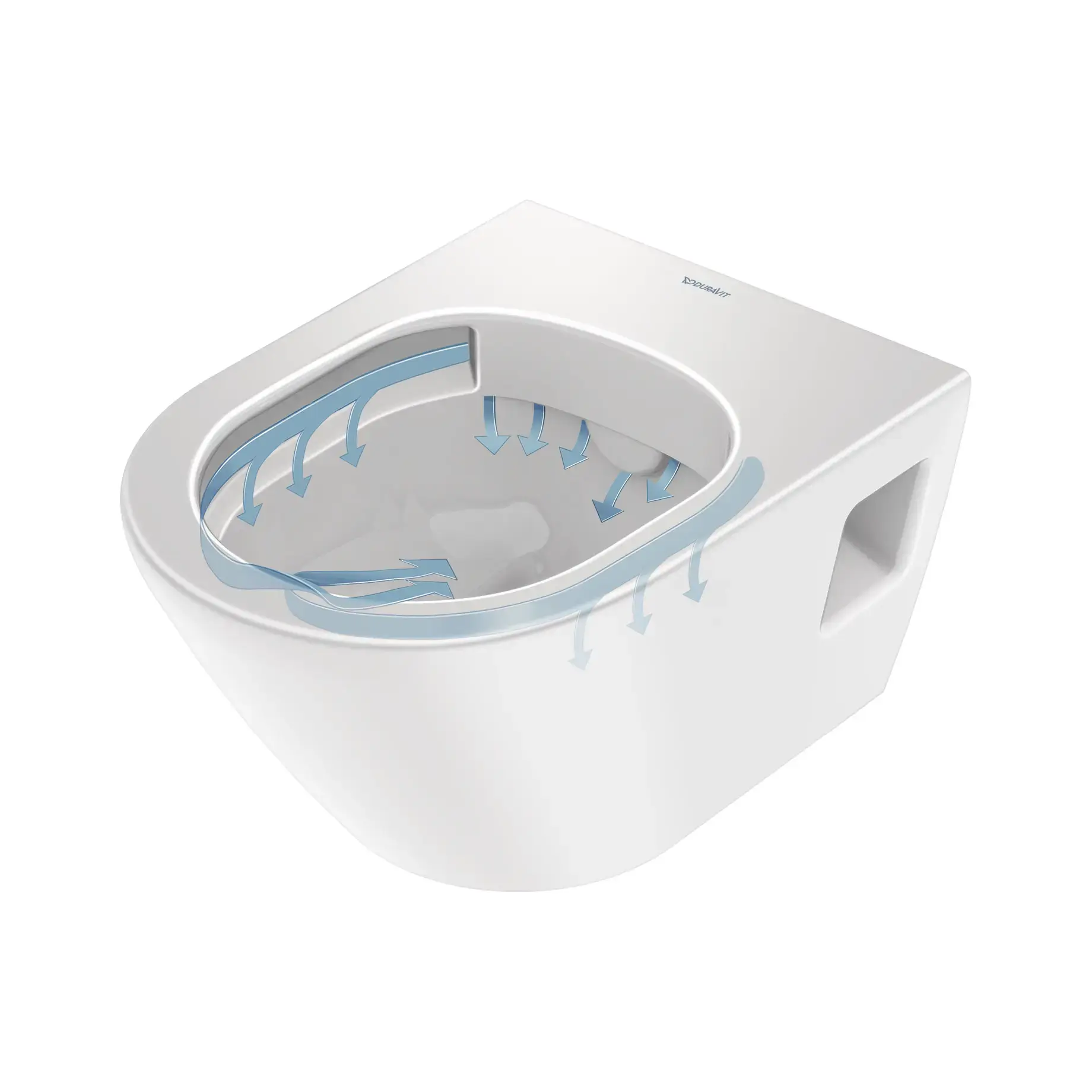 Унітаз півісний D-Neo Duravit 45870900A1 — вид всередину