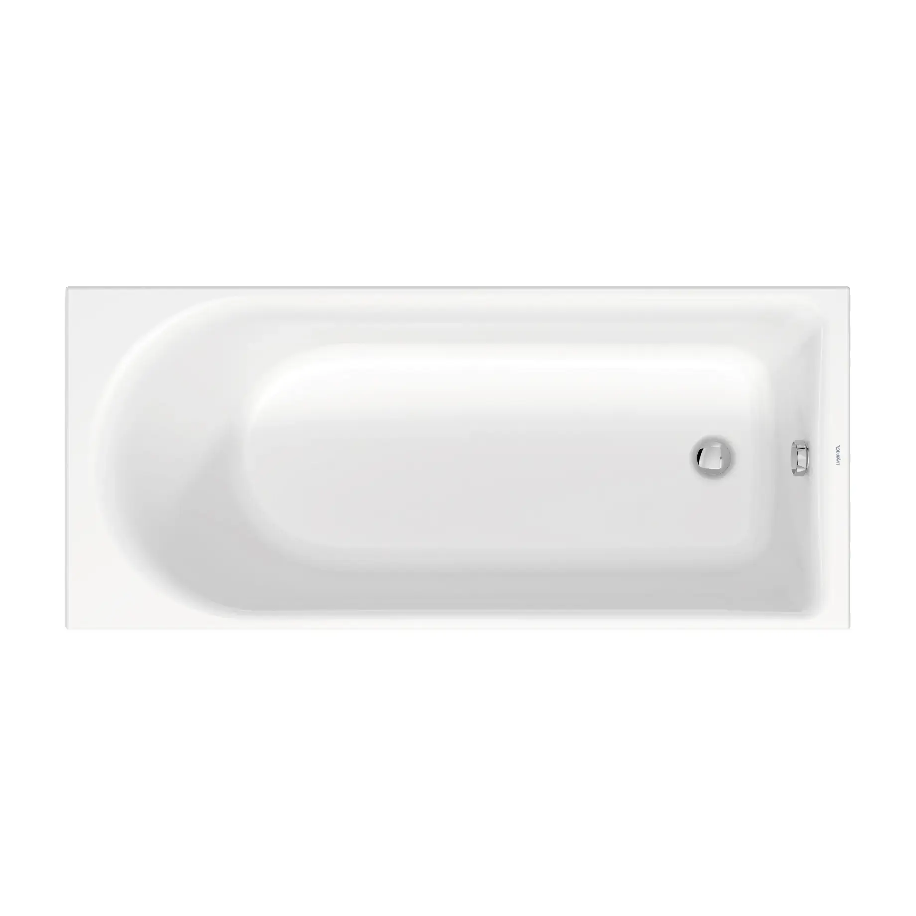 Ванна D-Neo Duravit 700472000000000 Alpine White 160 х 70 см — вид на білому тлі
