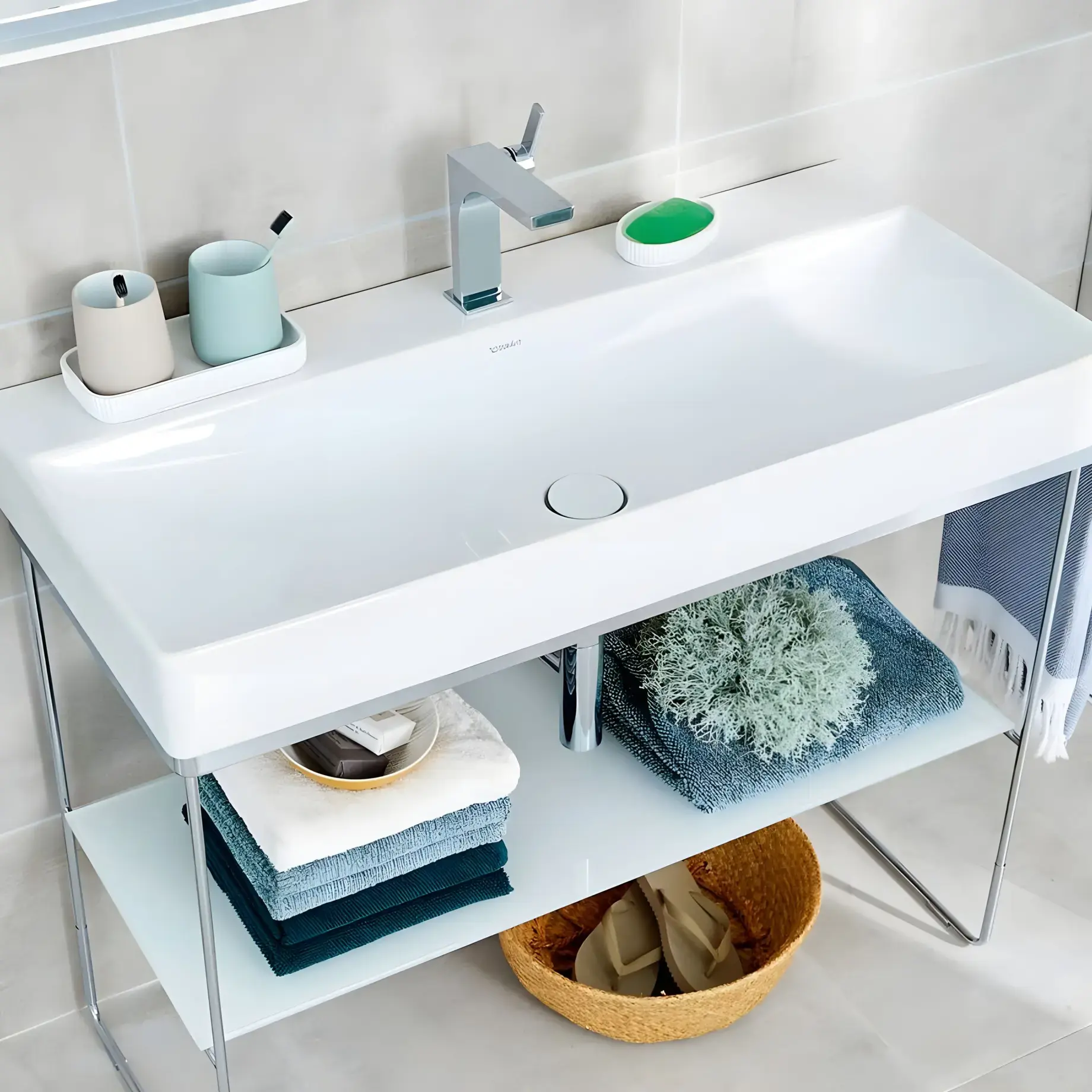 Умивальник DuraSquare Duravit 2353100041 — бічний ракурс