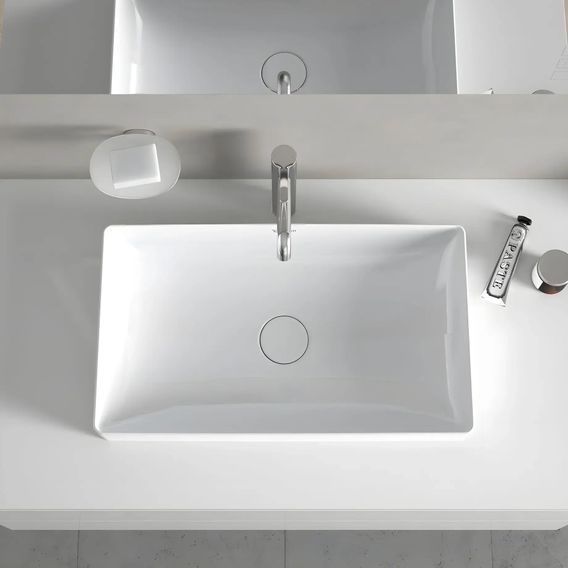 Умивальник DuraSquare Duravit 2355600000 — вид ззаду