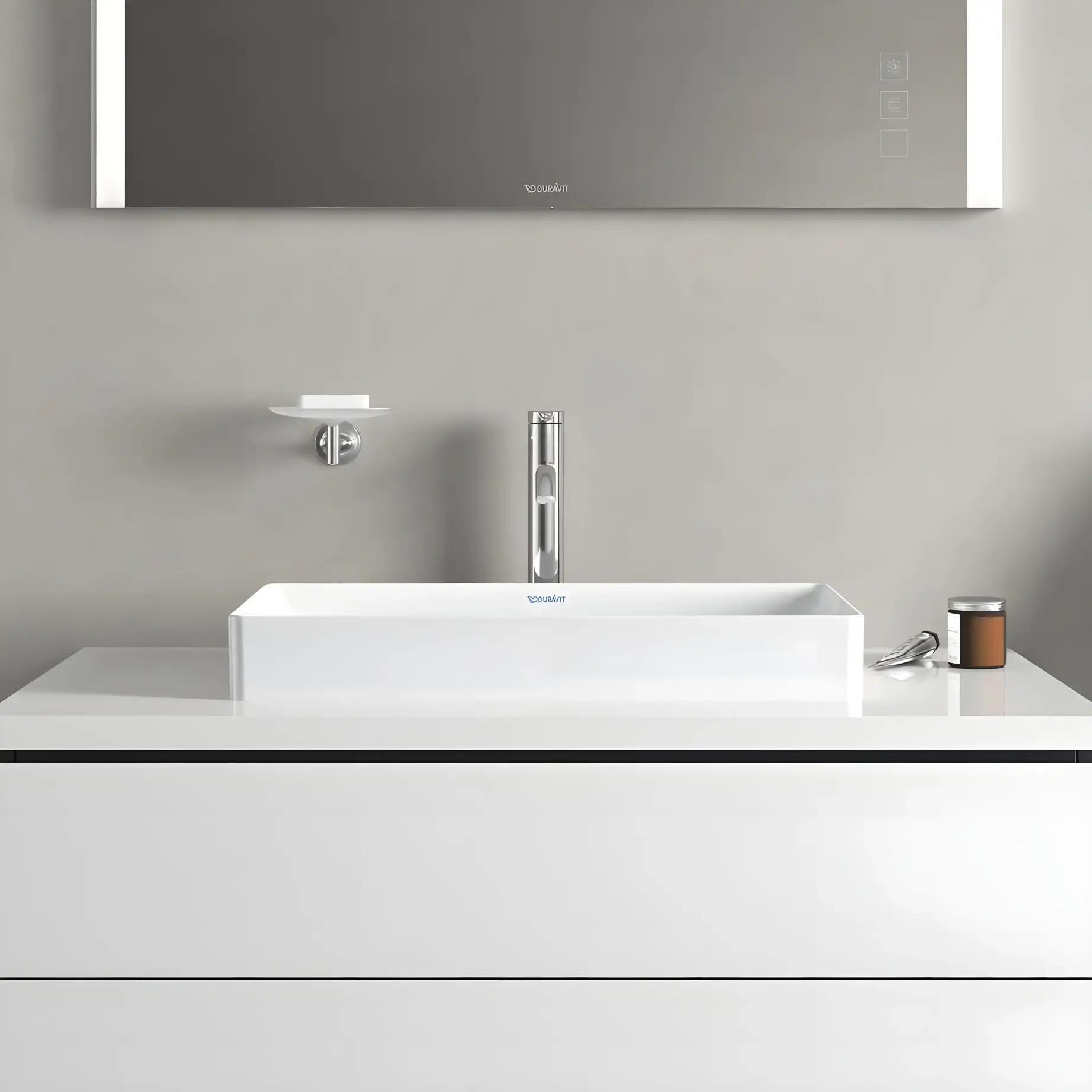Умивальник DuraSquare Duravit 2355600000 — ракурс 3/4
