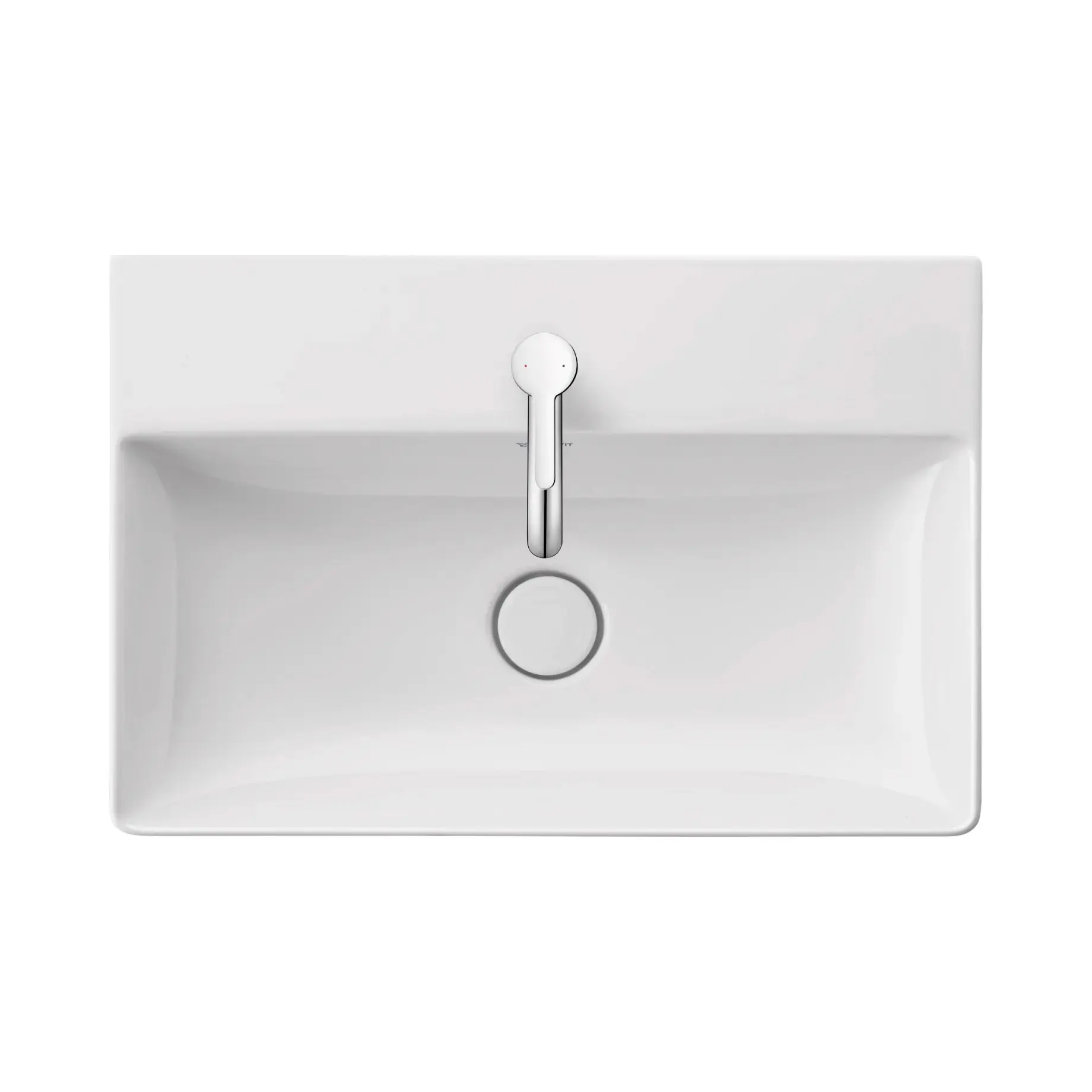 Умивальник DuraSquare Виробник 2356600070 Alpine White 60 х 40 см — вид спереду