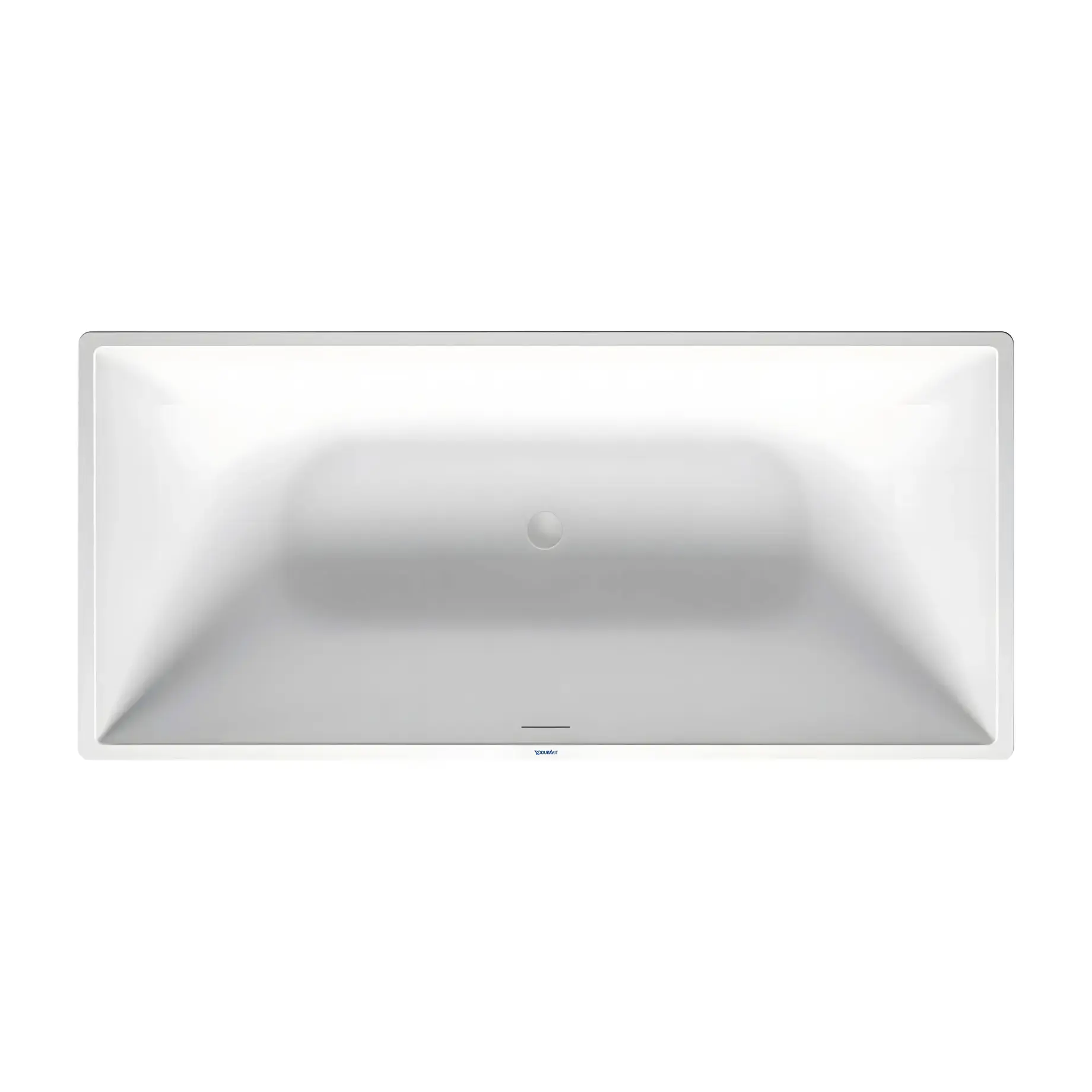 Ванна DuraSquare Duravit 700430000000000 Alpine White 185 х 85 см — вид на білому тлі
