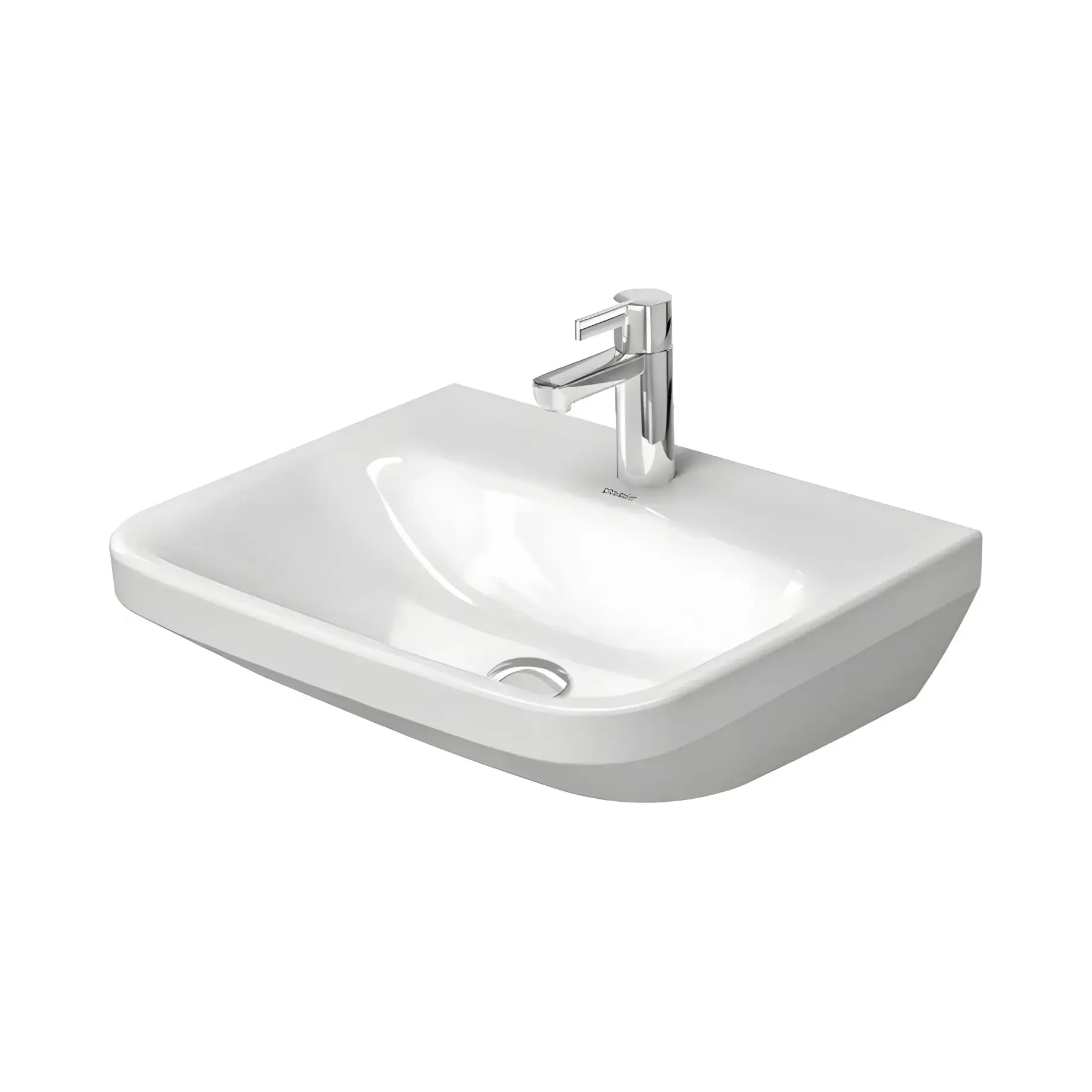 Умивальник DuraStyle Med Duravit 2324550000 Alpine White 55 х 44 см — вид на білому тлі