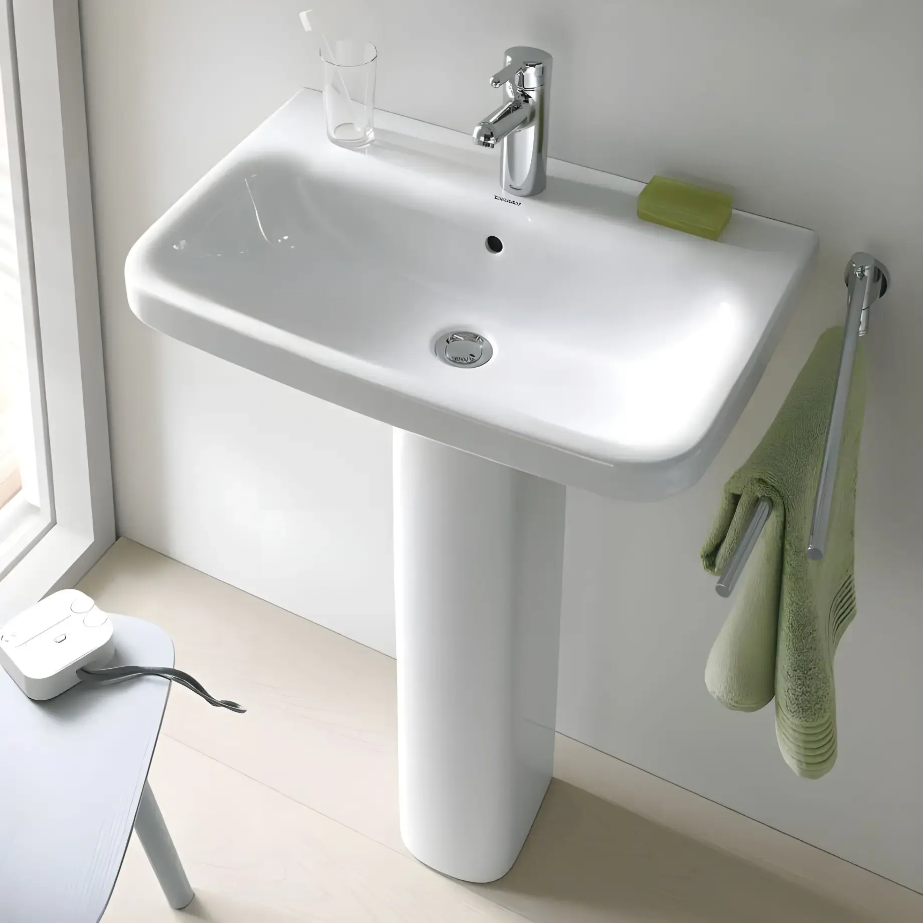 Умывальник DuraStyle Med Duravit 2324600000 — боковой ракурс