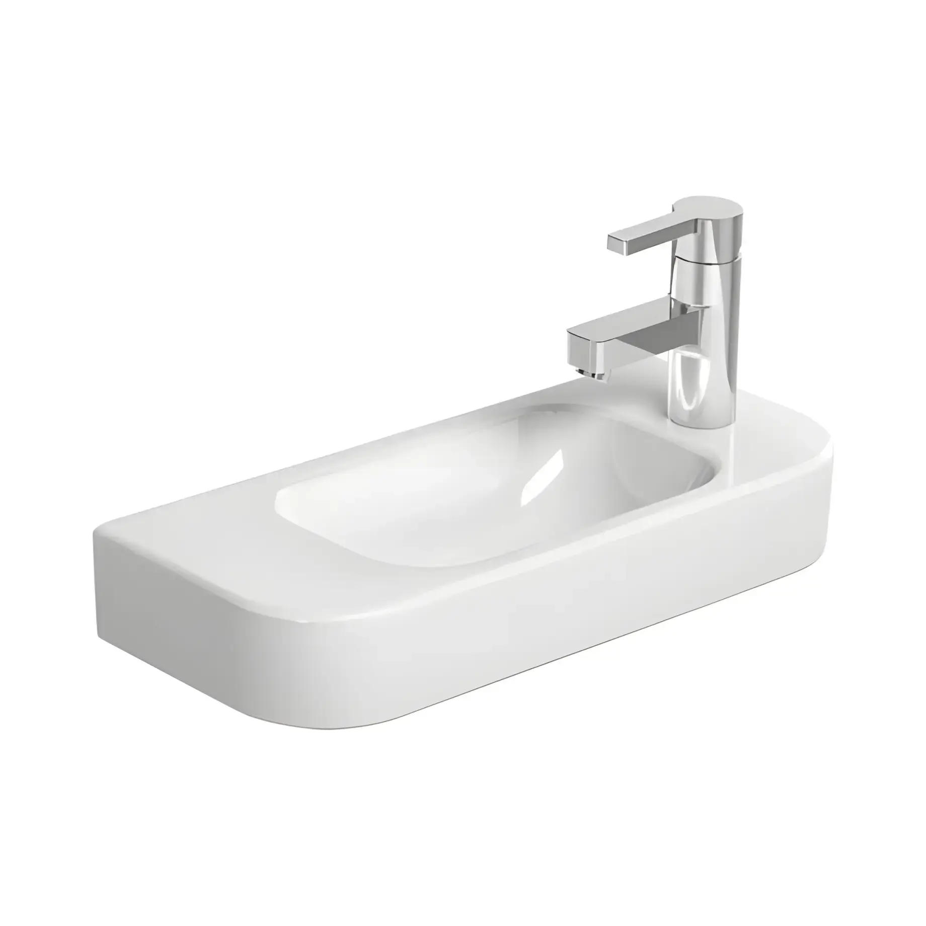 Умивальник Happy D.2 Duravit 0711500008 — вид на білому тлі