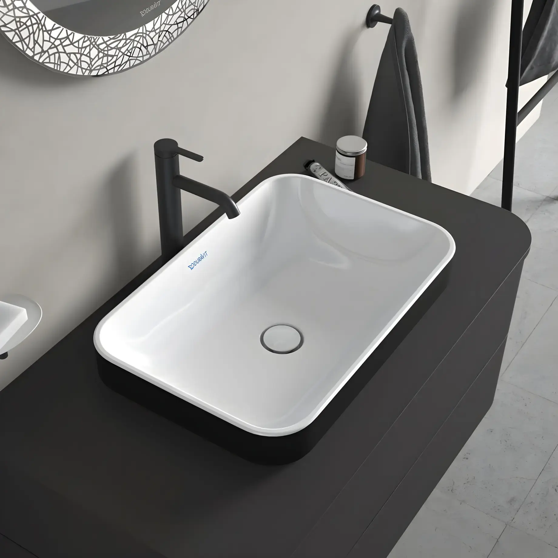 Умивальник Happy D.2 Duravit 2359606100 — бічний ракурс