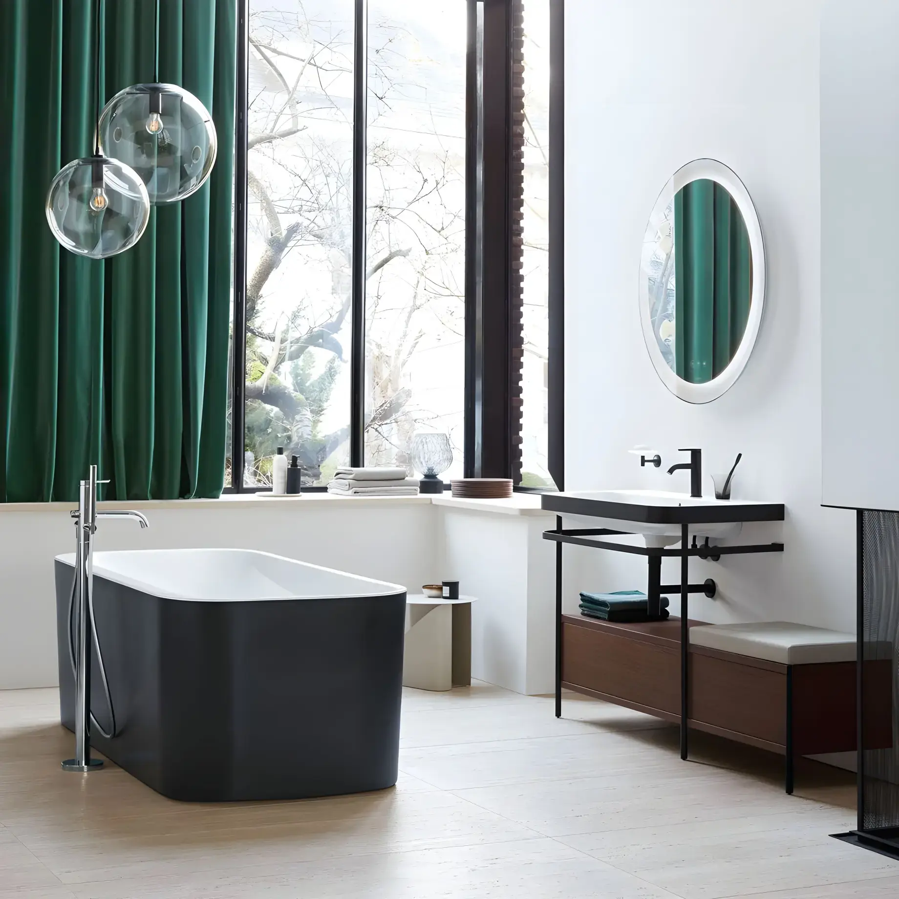Ванна Happy D.2 Duravit 700453800000000 — ракурс 3/4