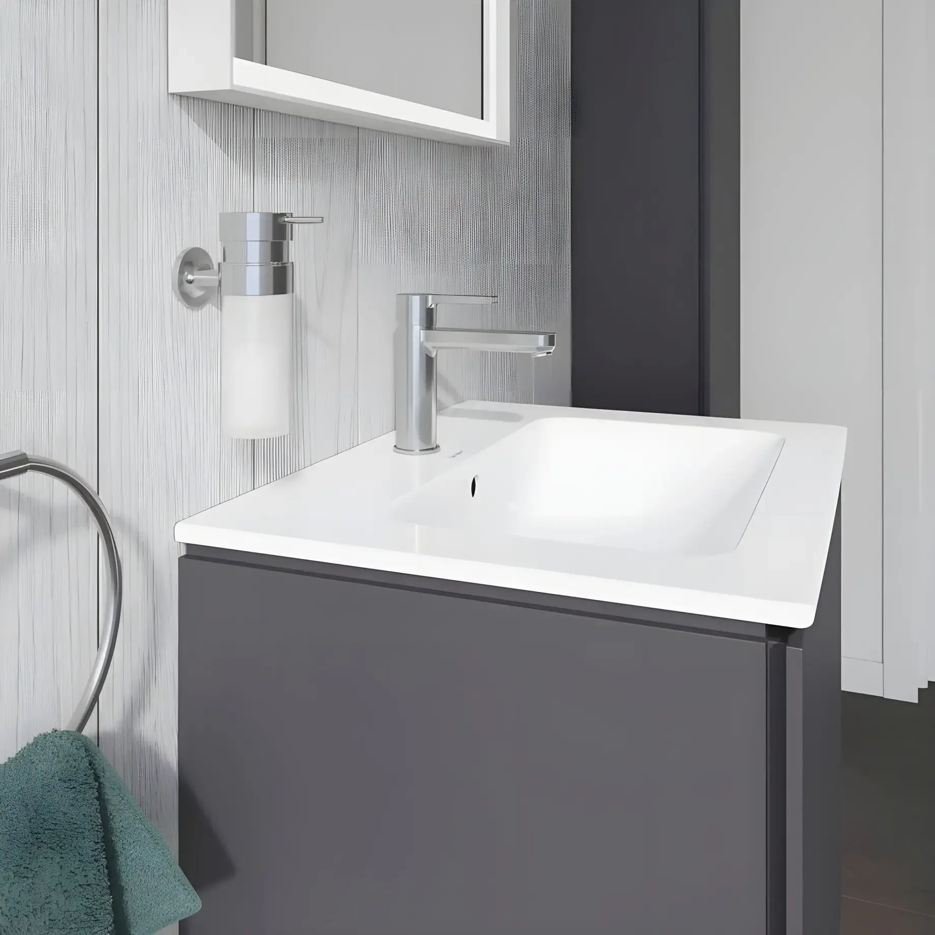 Умивальник ME by Starck Duravit 2336630000 — ракурс 3/4