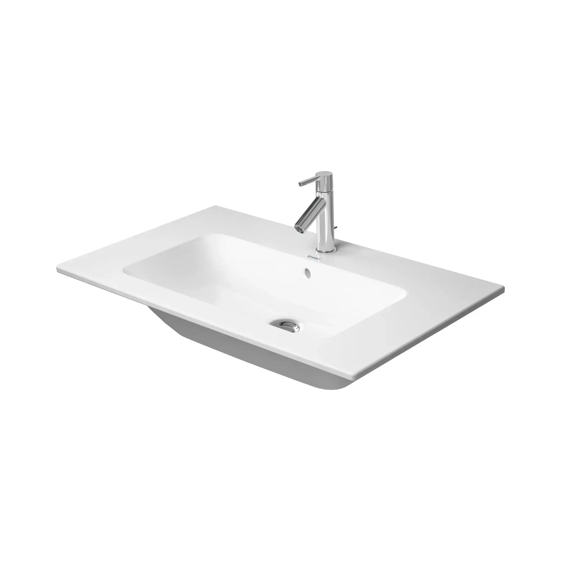 Умивальник ME by Starck Duravit 2336830000 Alpine White 83 х 49 см — вид на білому тлі