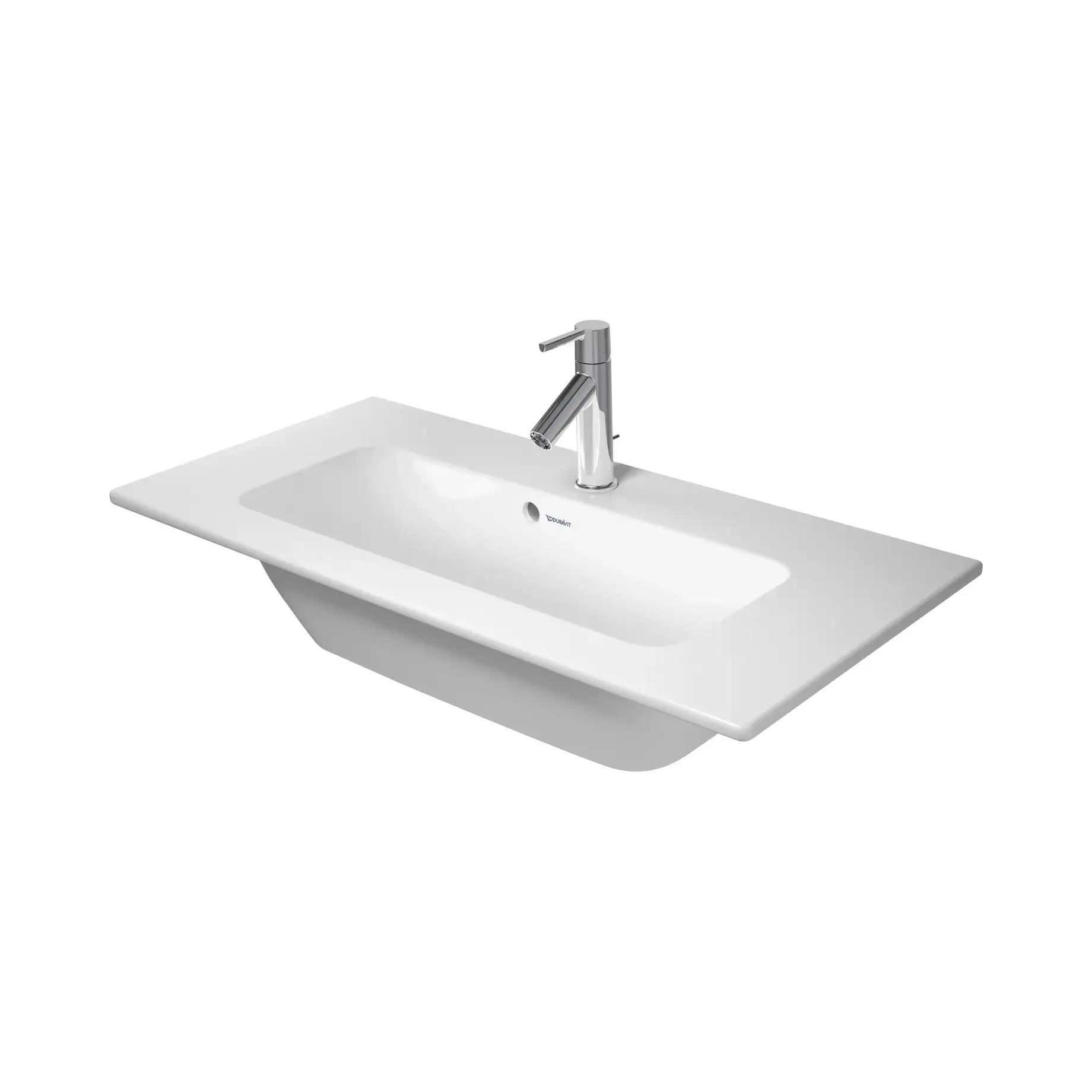 Умивальник ME by Starck Duravit 2342830000 Alpine White 83 х 40 см — вид на білому тлі