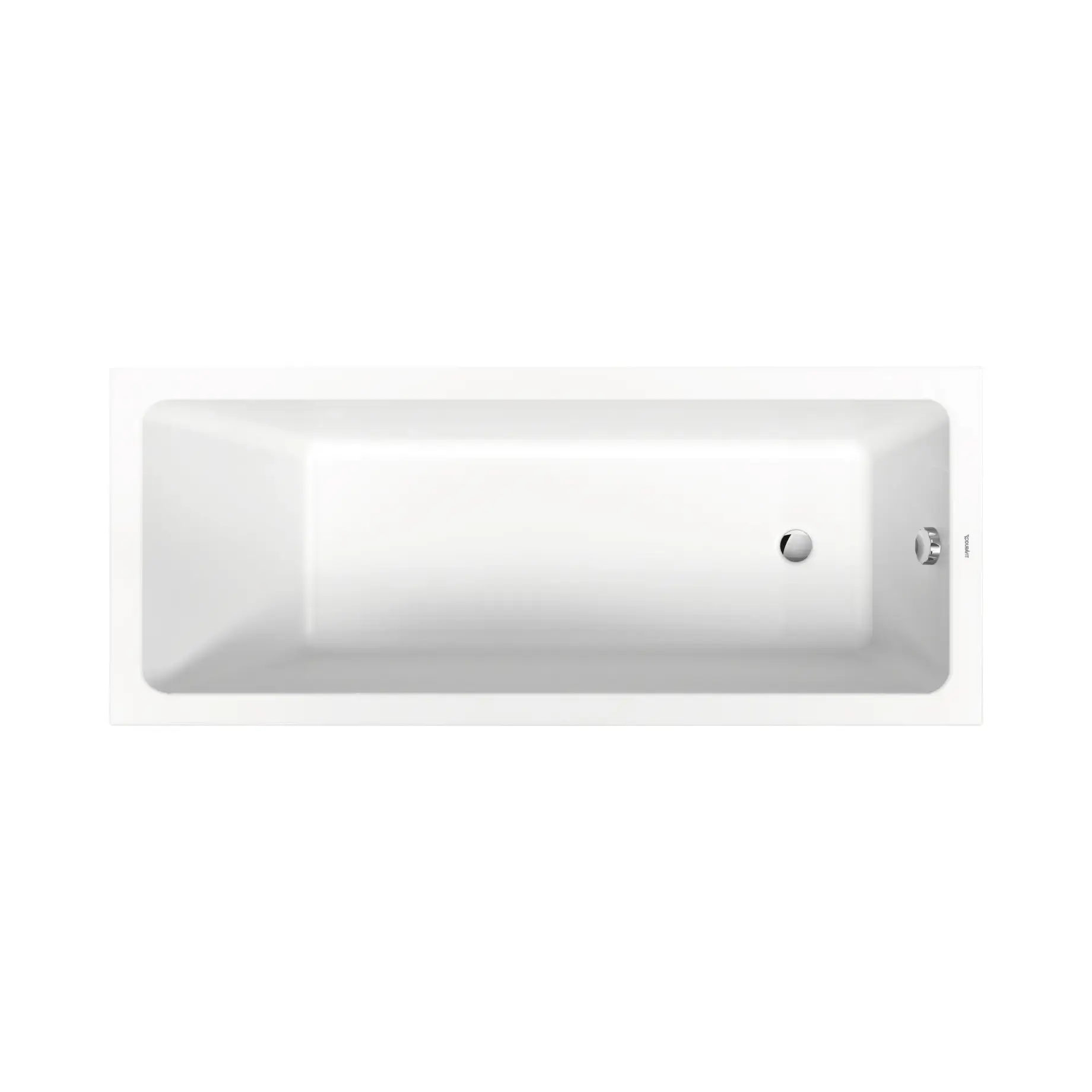 Ванна No.1 Duravit 700489000000000 Alpine White 170 х 70 см — вид на білому тлі