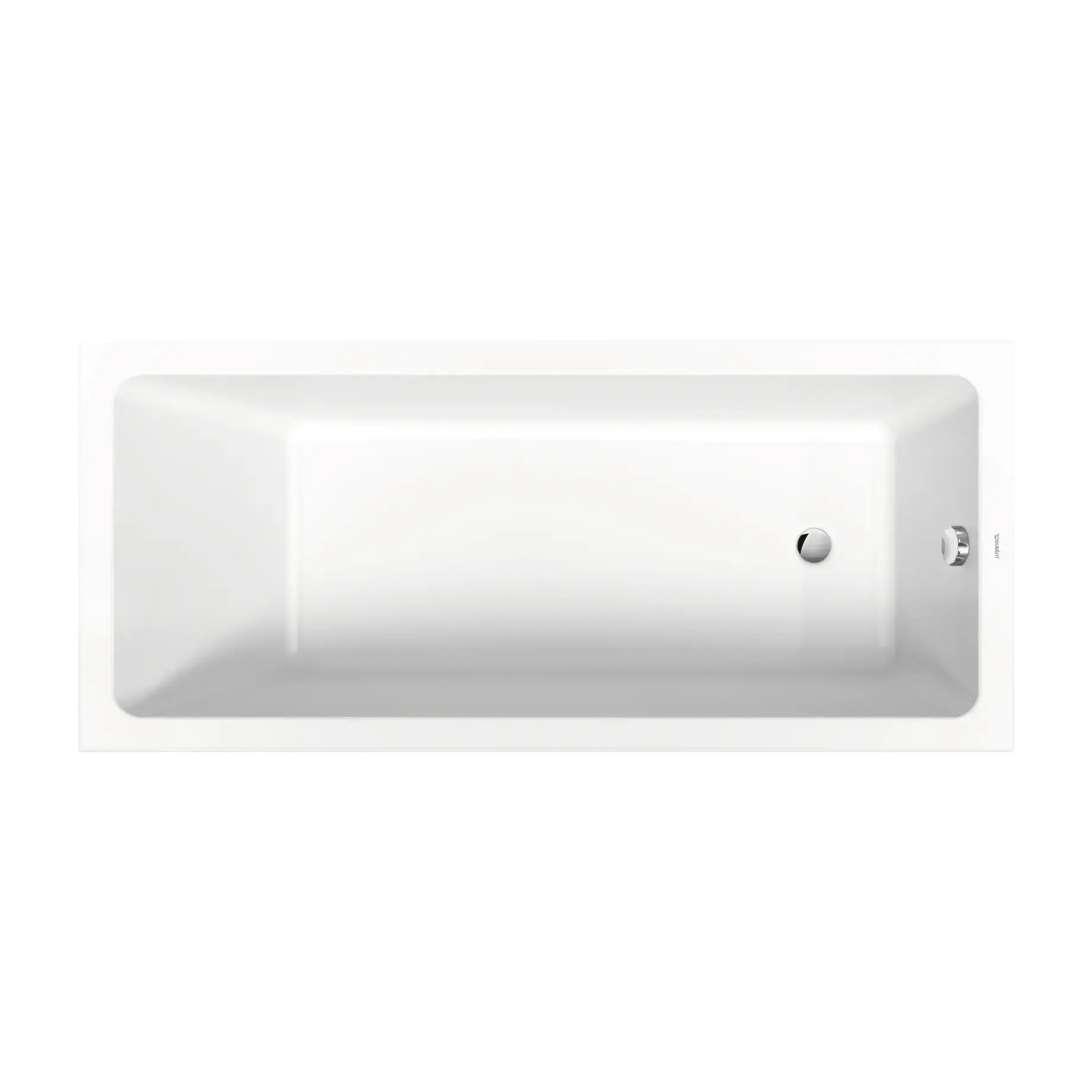 Ванна No.1 Duravit 700490000000000 Alpine White 170 х 75 см — вид на білому тлі