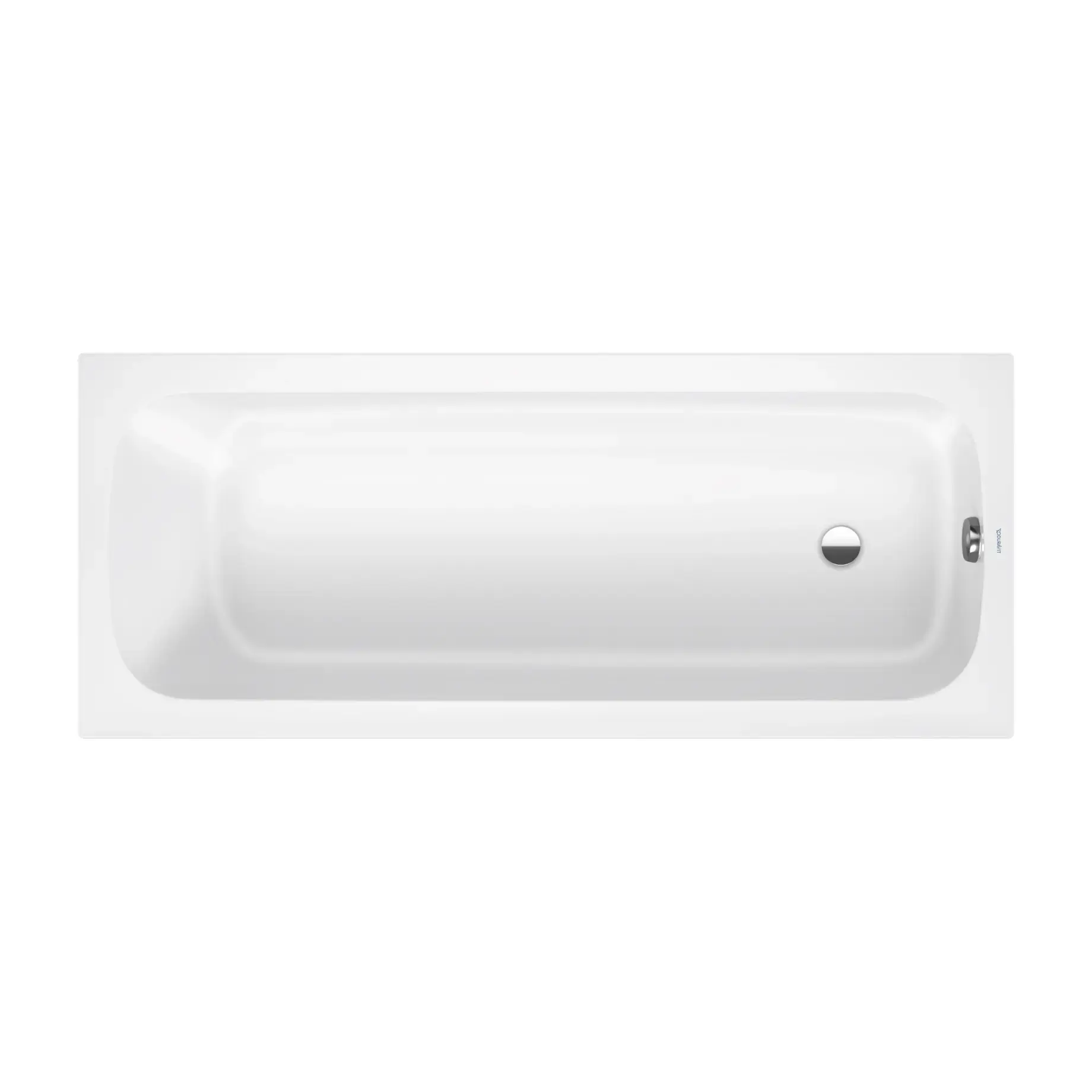 Ванна Qatego Duravit 700611000000000 Alpine White 170 х 70 см — вид на білому тлі
